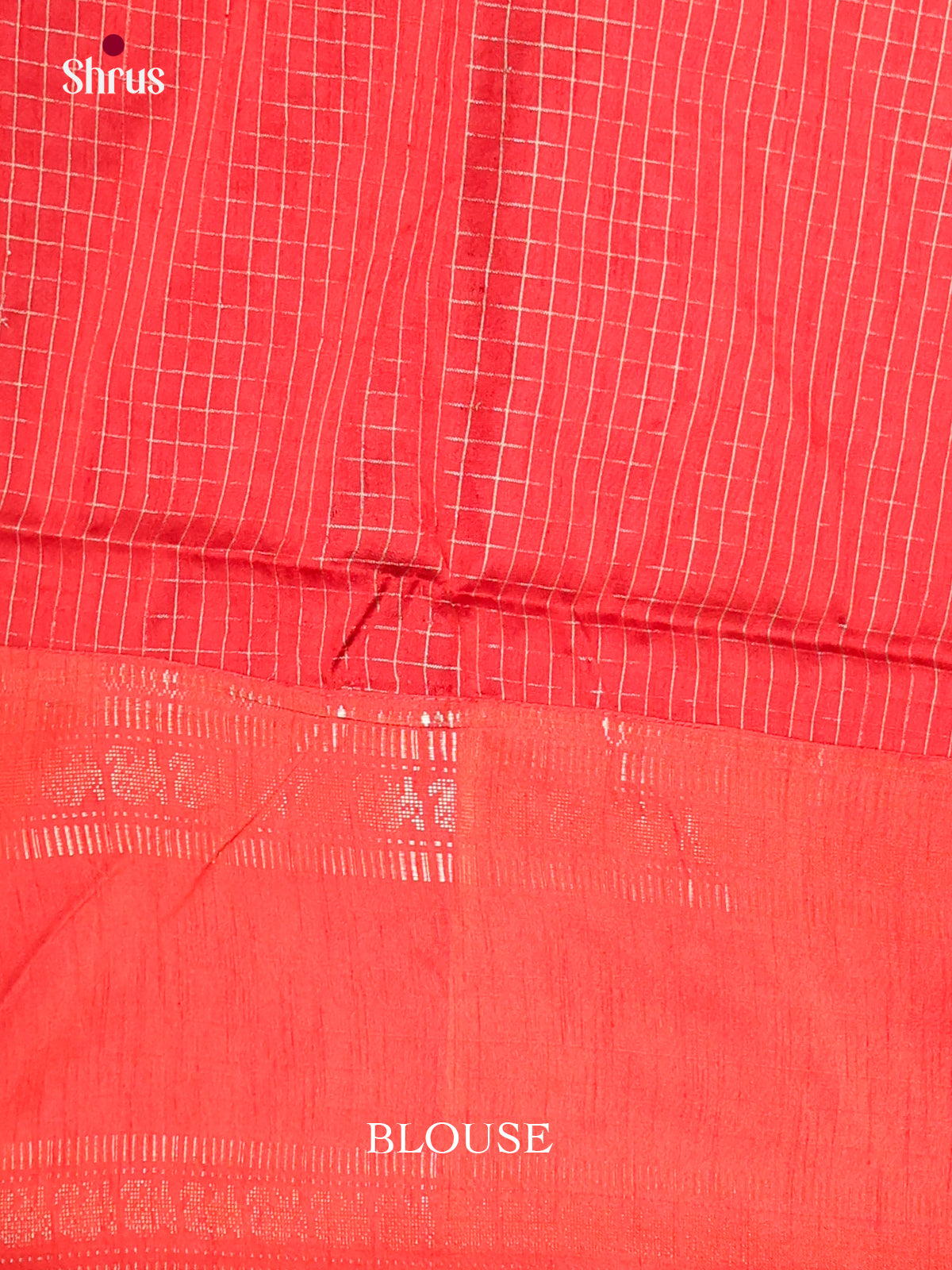Green & Red - Semi Rawsilk Saree - Shop on Shrus.com