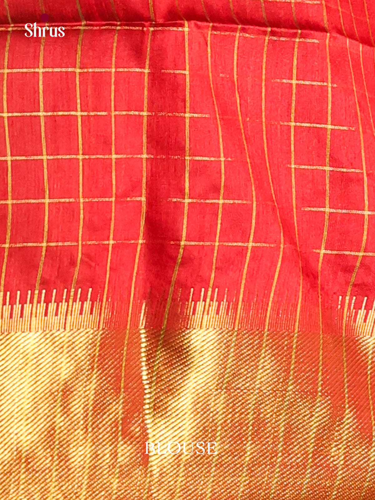 Black & Red- Semi Rawsilk Saree