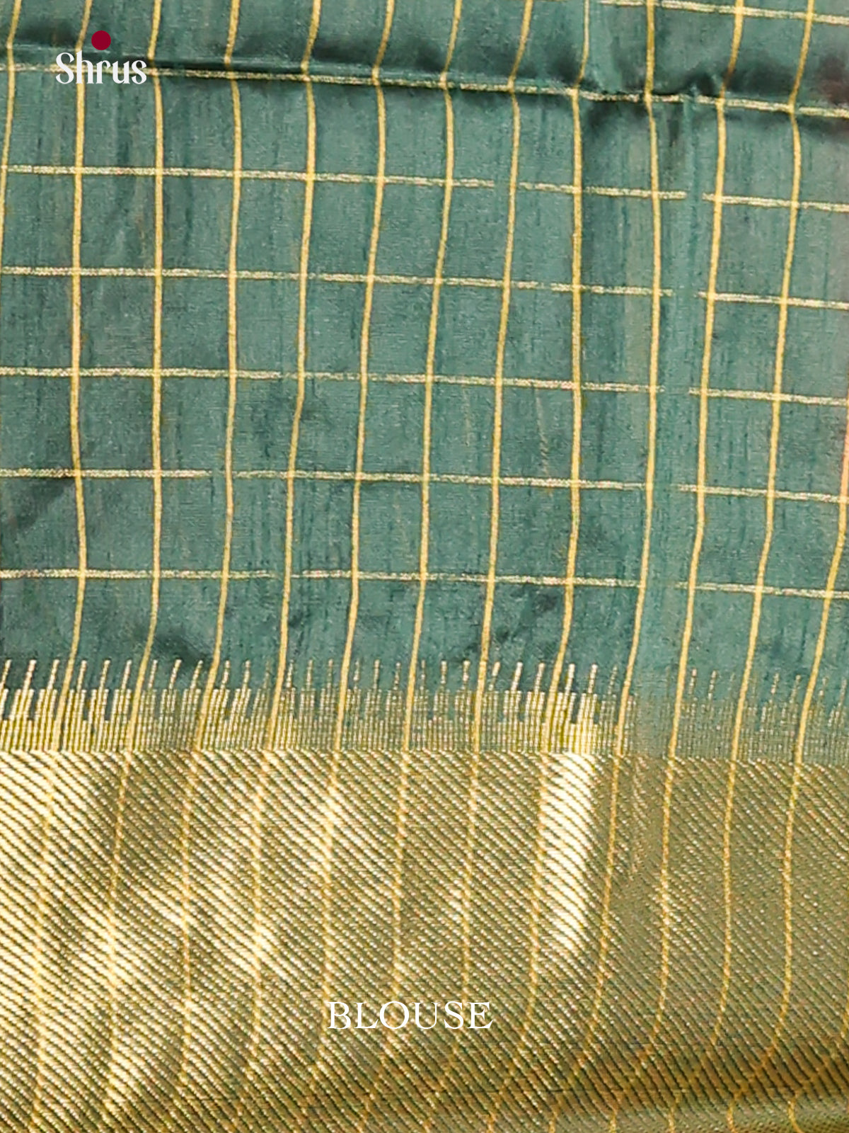 pink & Green - Semi Rawsilk Saree - Shop on Shrus.com