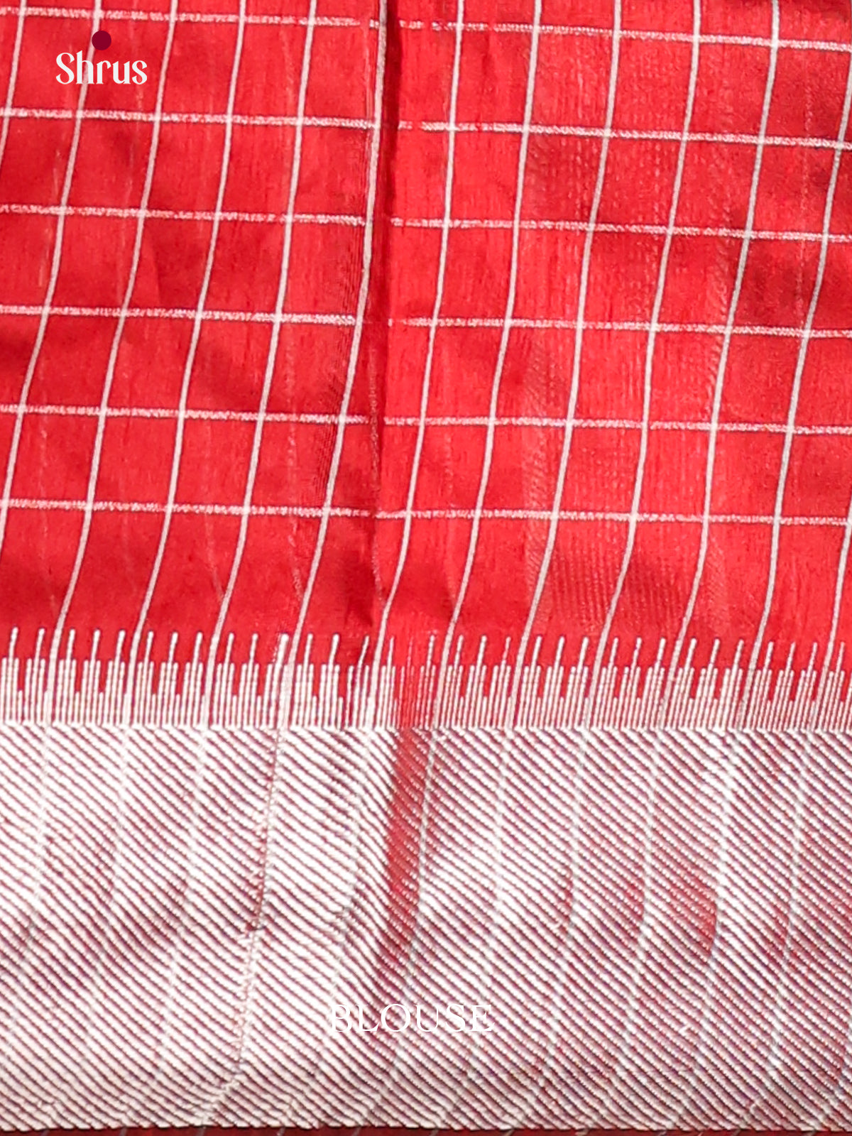 Black & Red - Semi Rawsilk Saree