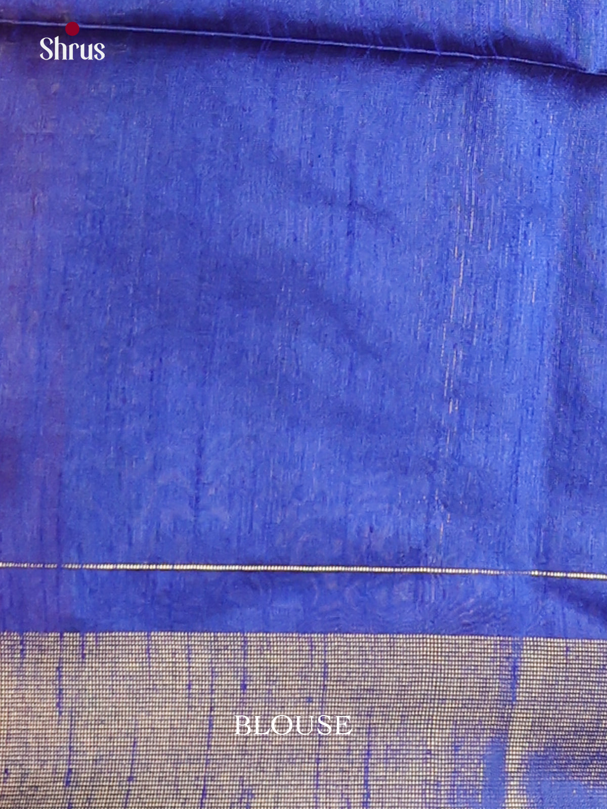 Red & Blue - Semi Rawsilk Saree - Shop on Shrus.com