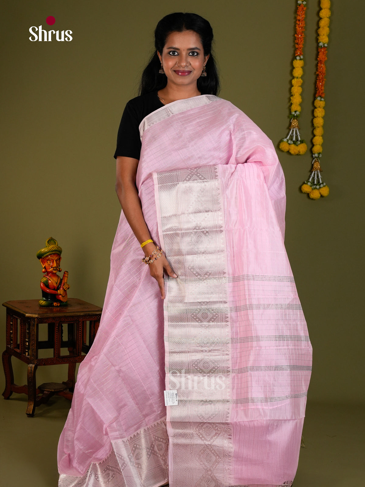 DHS13081 - Mangalagiri silkcotton Saree - Shop on Shrus.com