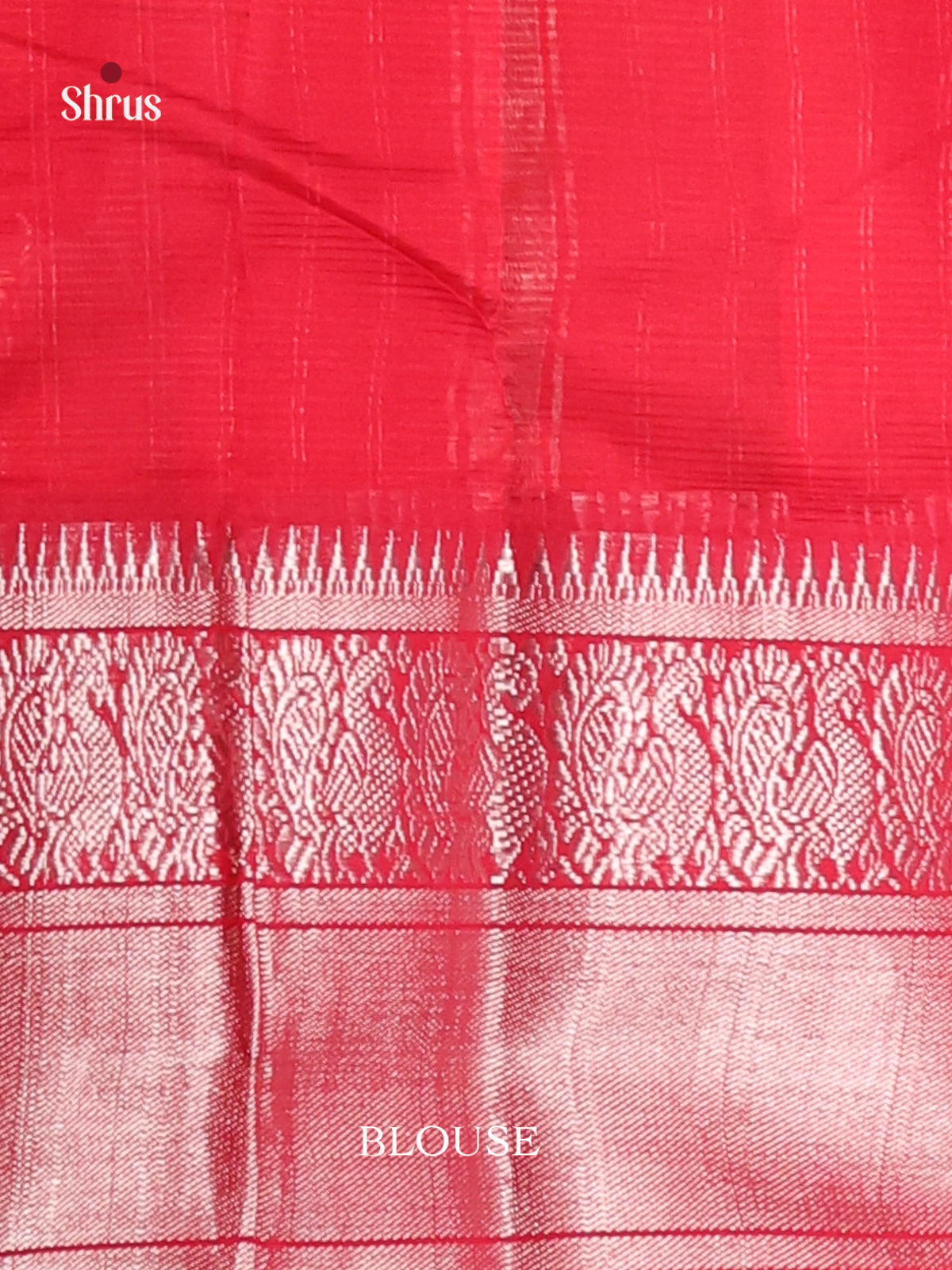 Red(single Tone) - Mangalagiri silkcotton Saree