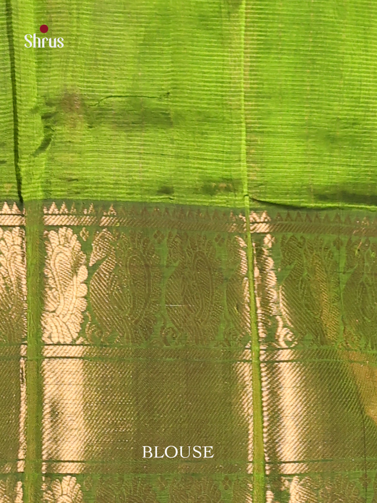 Green(Single Tone) - Mangalagiri silkcotton Saree - Shop on Shrus.com