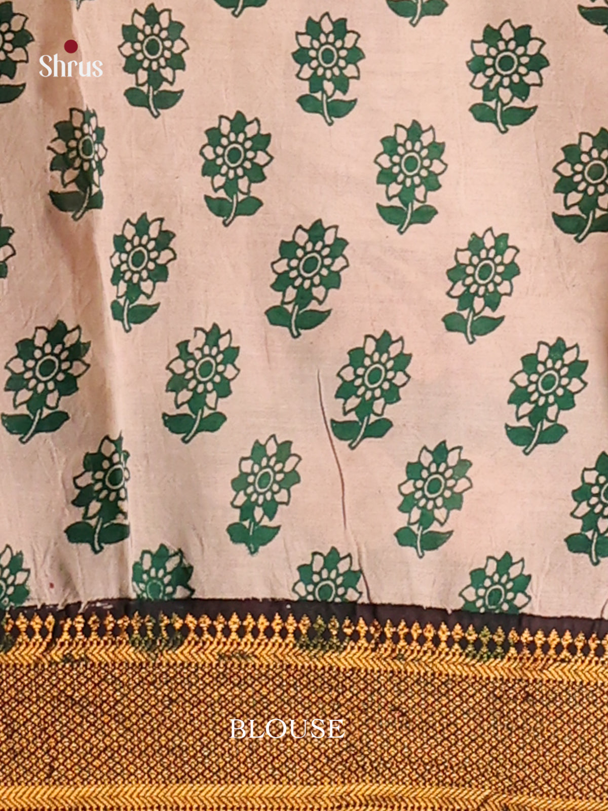 Red & Green - chennur-kalamkari Saree