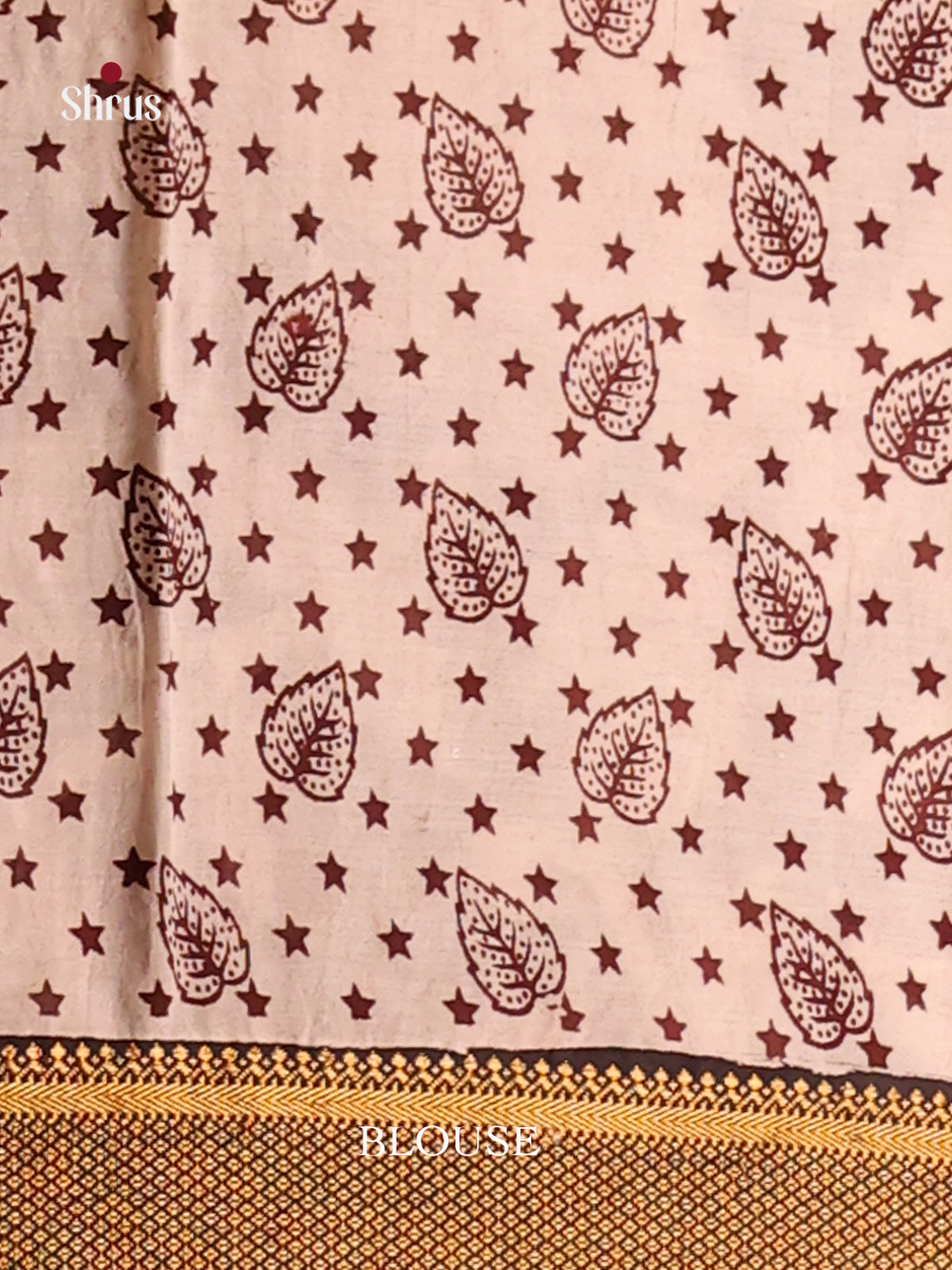 Cream & Brown - chennur-kalamkari Saree