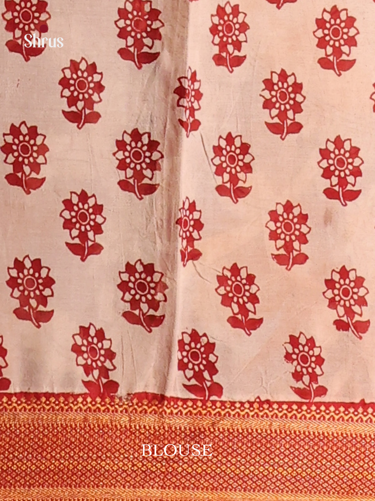 Yellow & Red - chennur-kalamkari Saree - Shop on Shrus.com