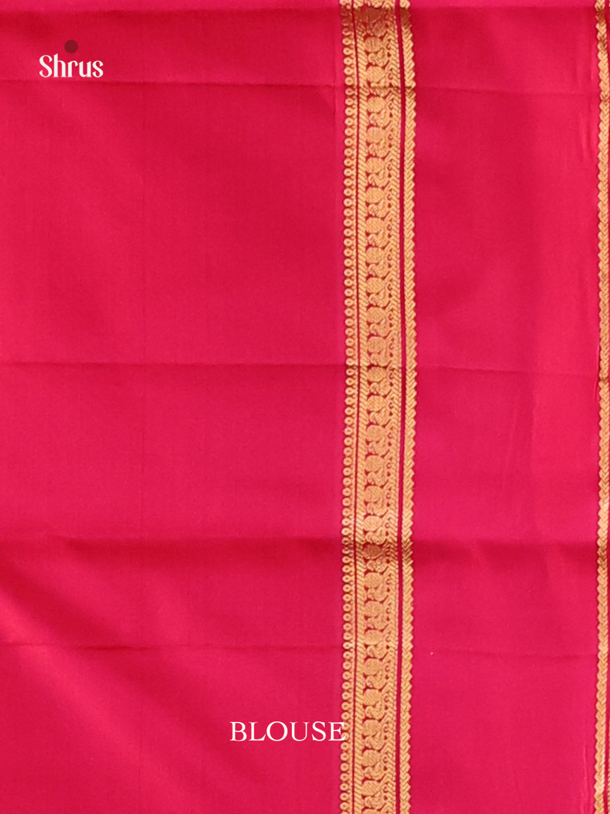 Red single tone Kanchipuram Silk Saree with zari Checks & rettaipet border - Shop on Shrus.com
