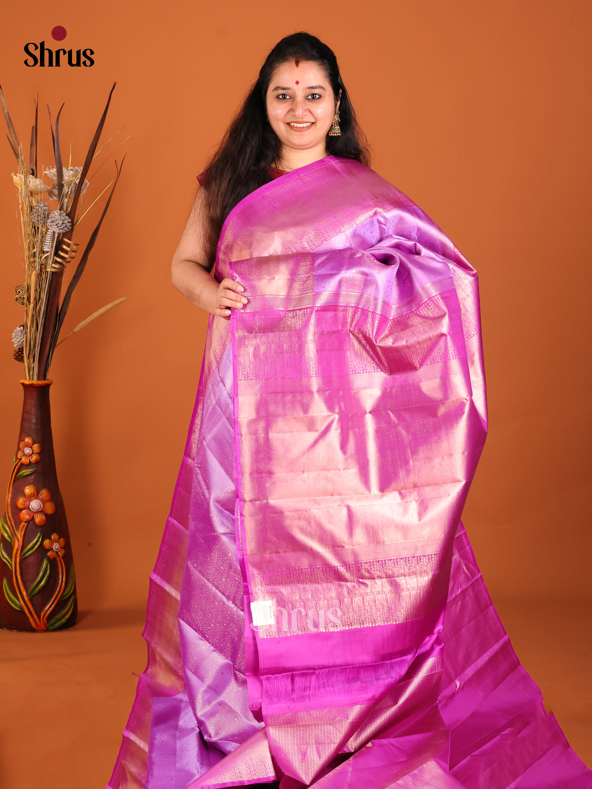 pink kanchipuram silk saree