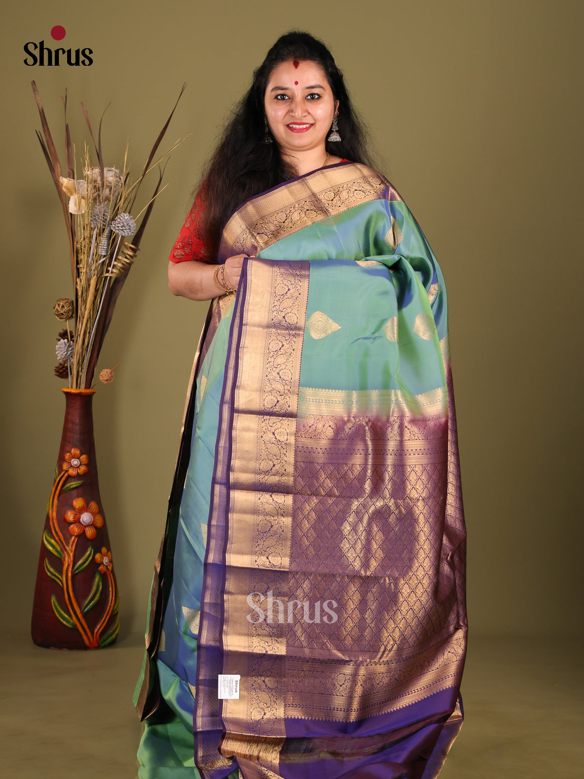 DHS14034-Kanchipuram-halfpure - Shop on Shrus.com