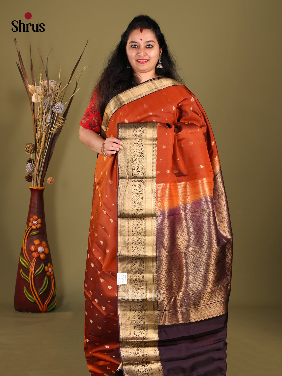 DHS14036-Kanchipuram-halfpure - Shop on Shrus.com