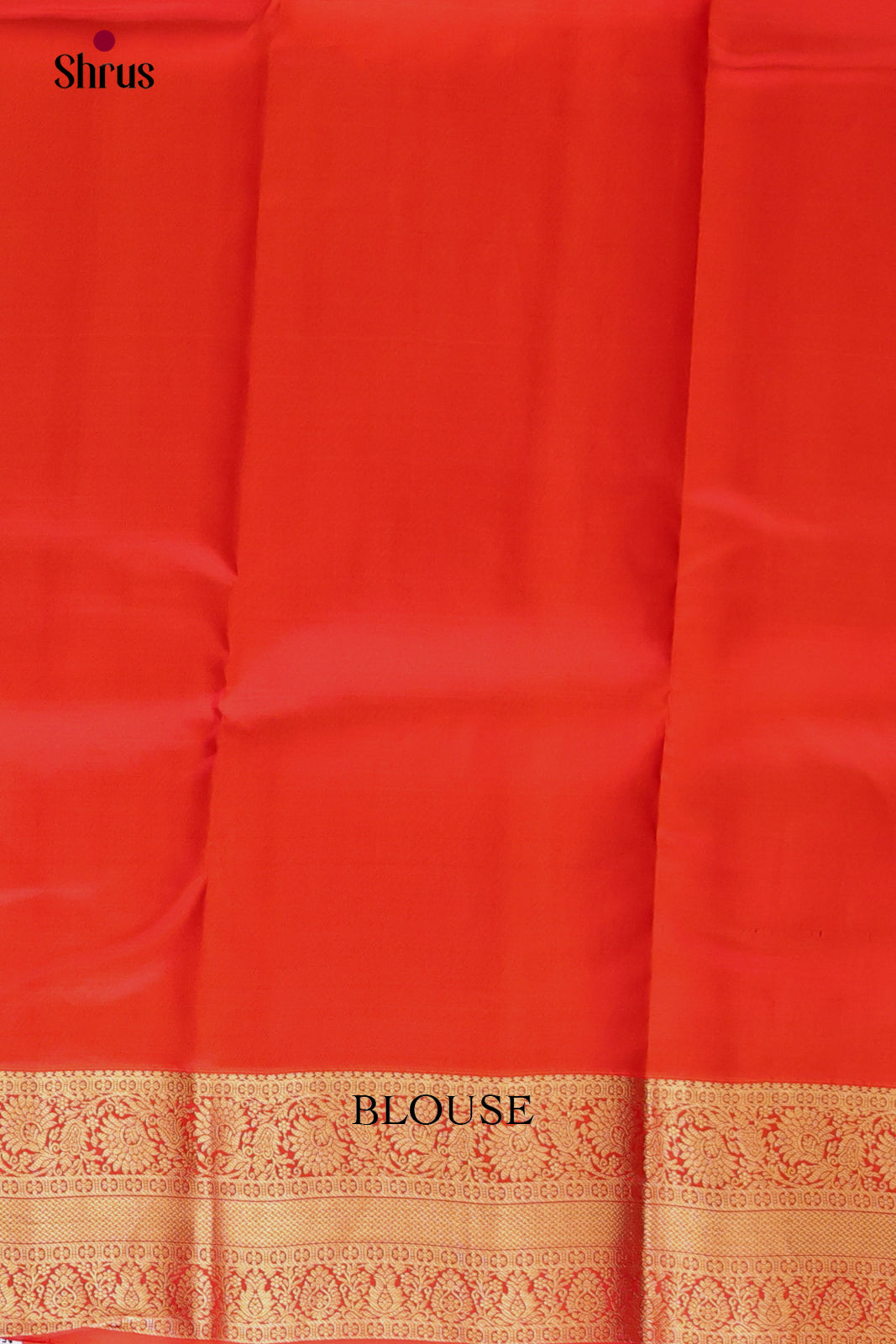 bright orange Kanchipuram-halfpure -2