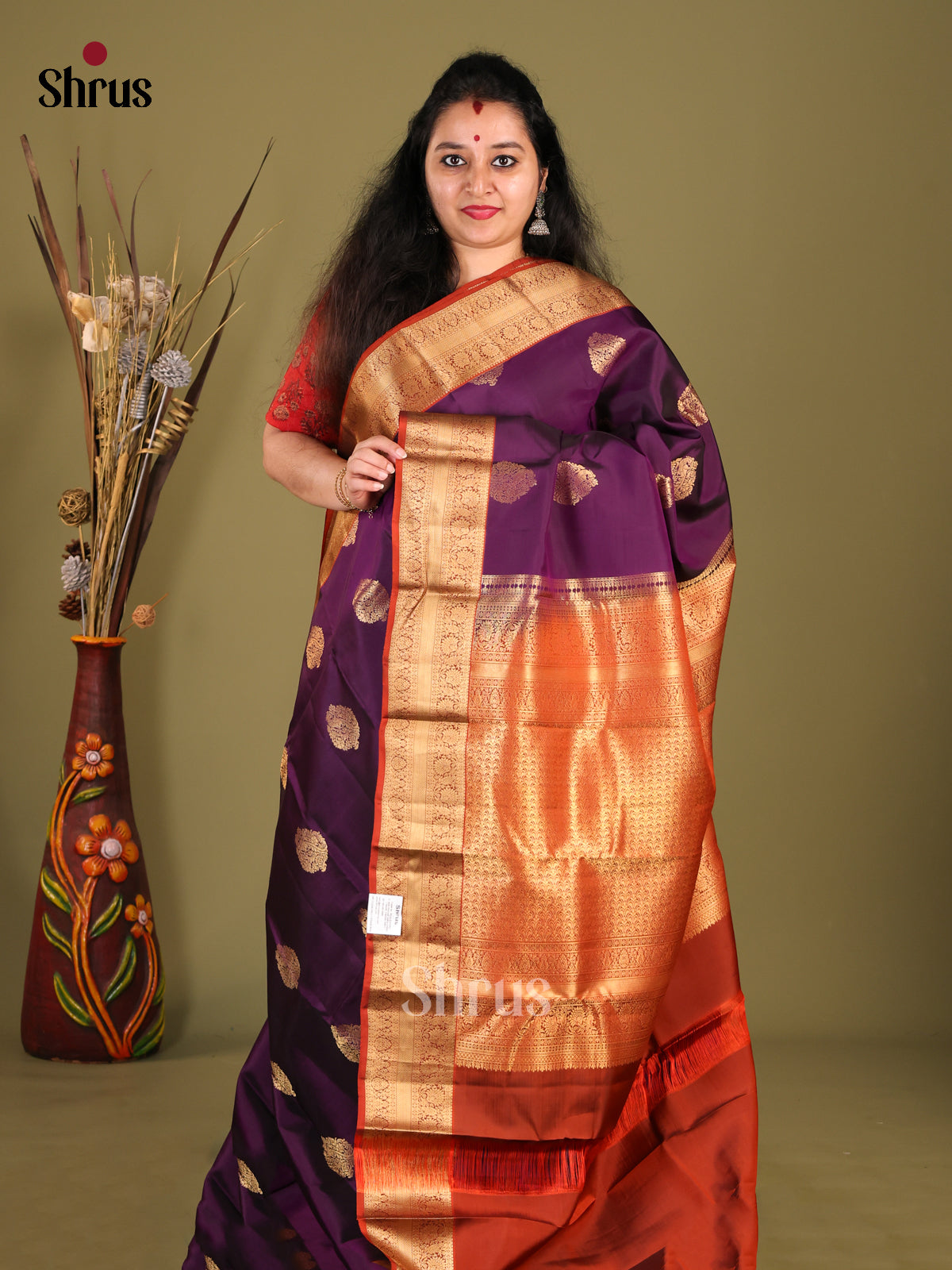 DHS14045-Kanchipuram-halfpure - Shop on Shrus.com