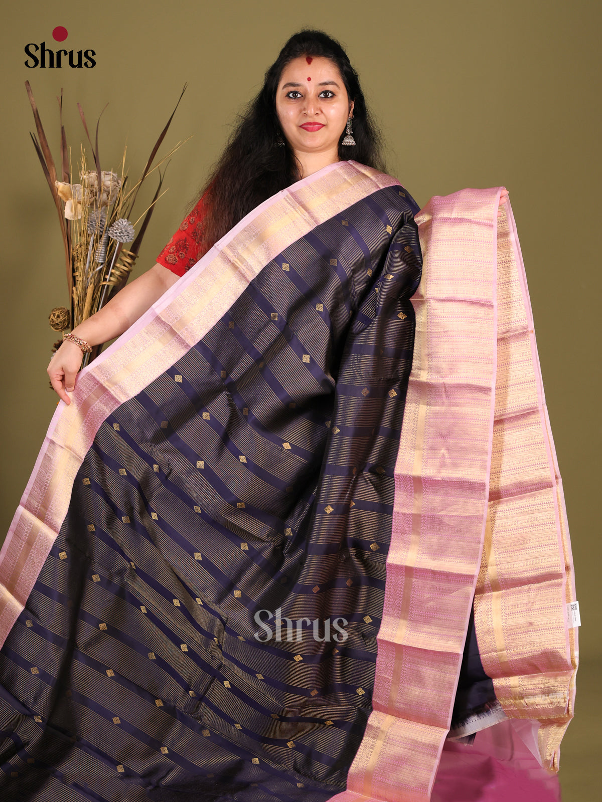 DHS14046-Kanchipuram-halfpure - Shop on Shrus.com