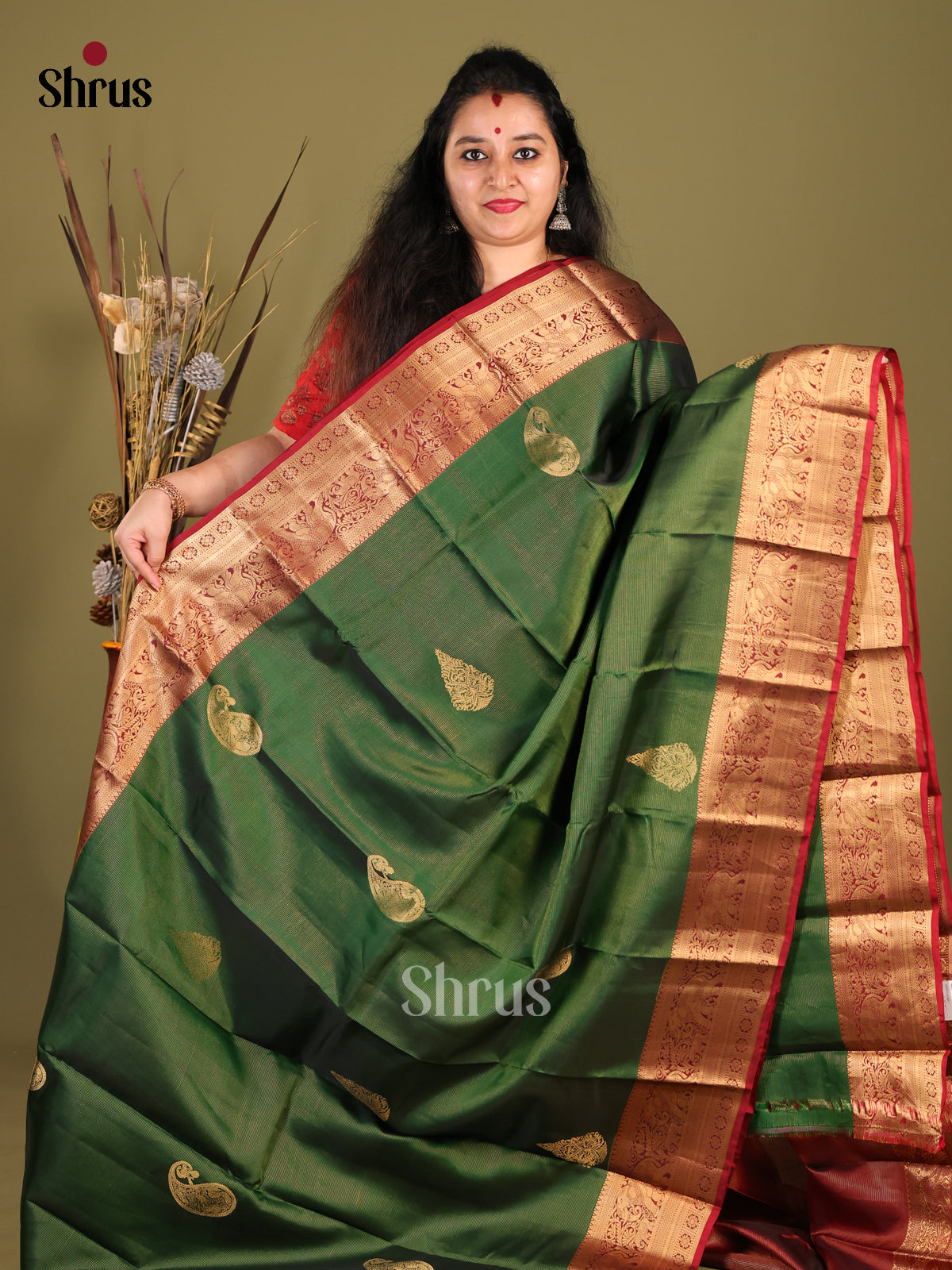 DHS14048-Kanchipuram-halfpure - Shop on Shrus.com