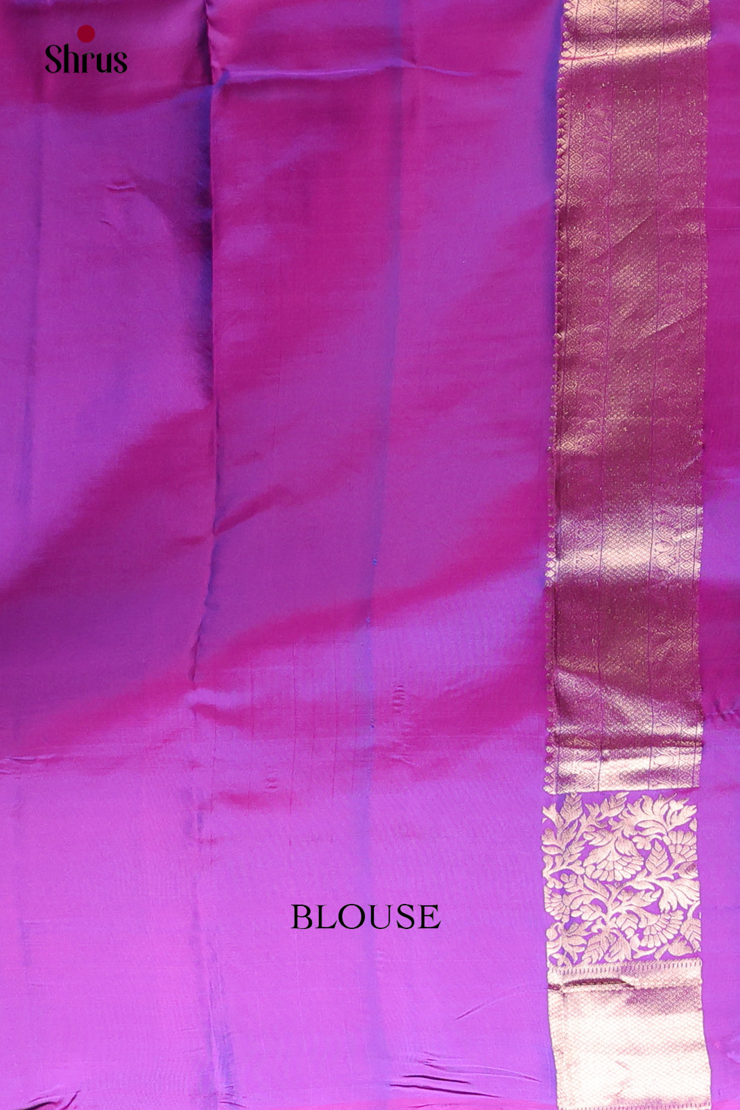 Blue and Purple Kanchipuram halfpure -2