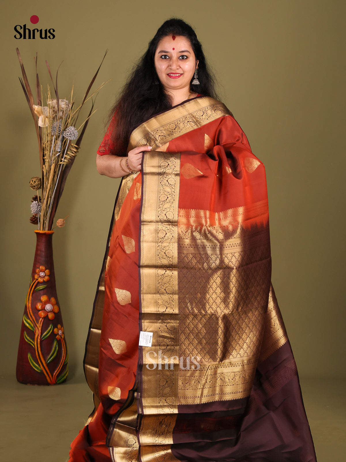 DHS14052-Kanchipuram-halfpure - Shop on Shrus.com