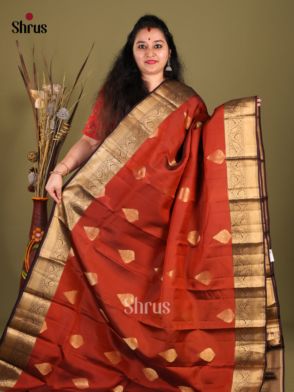 DHS14052-Kanchipuram-halfpure - Shop on Shrus.com
