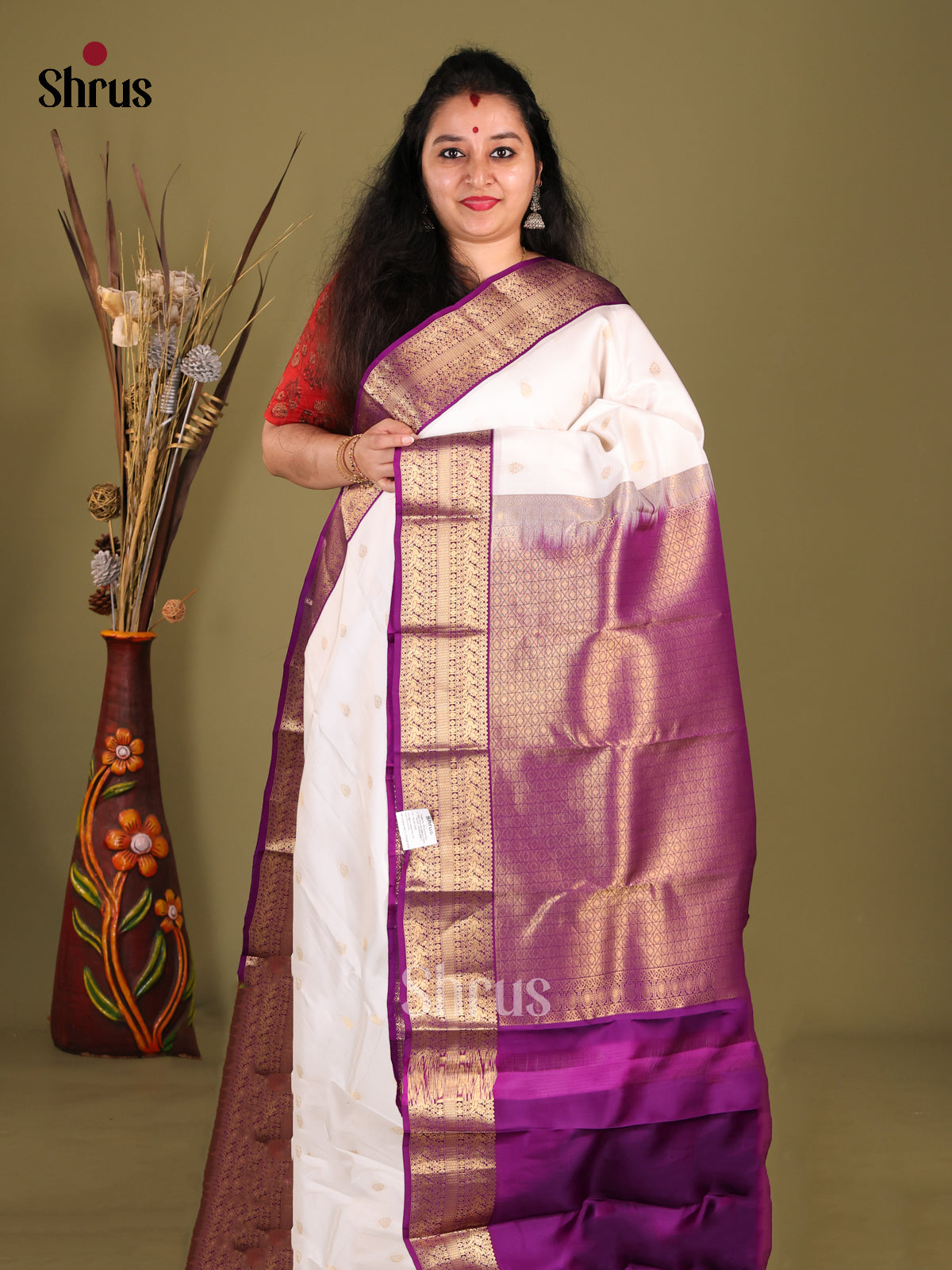 DHS14055-Kanchipuram-halfpure - Shop on Shrus.com