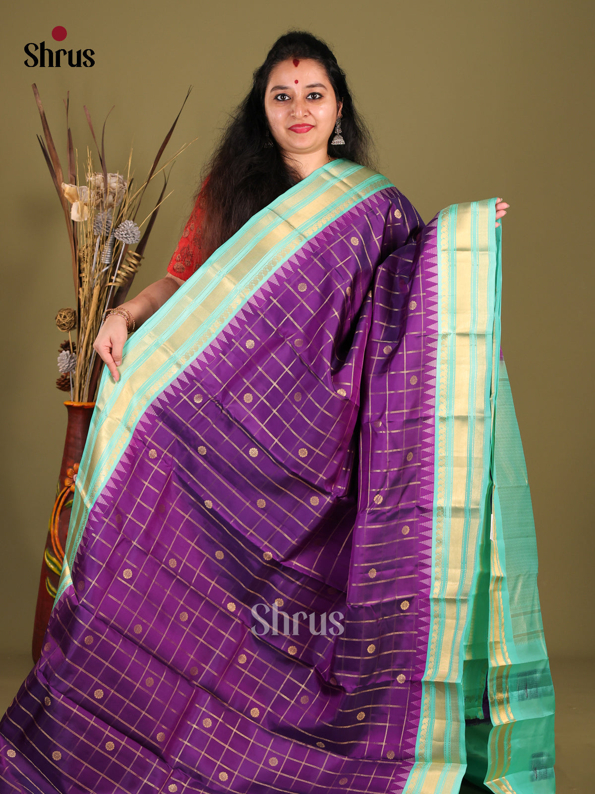 DHS14060-Kanchipuram-halfpure - Shop on Shrus.com