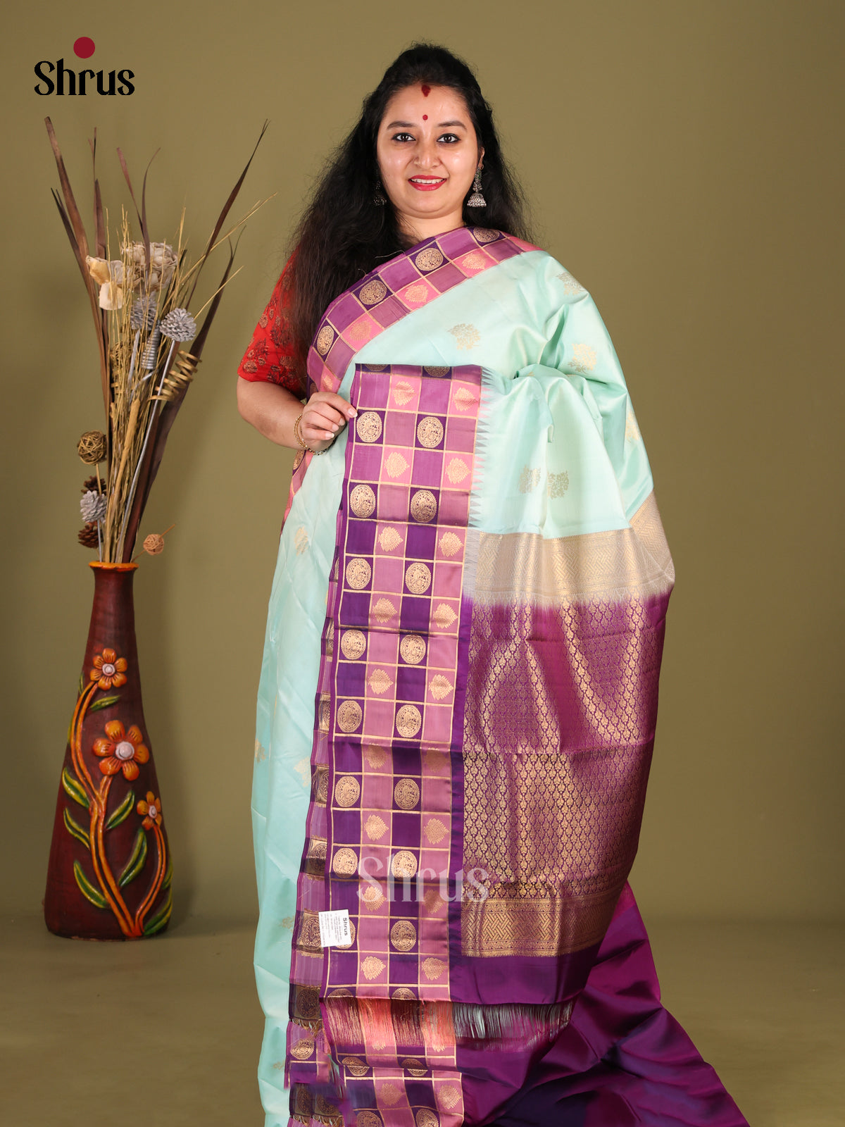 DHS14061-Kanchipuram-halfpure - Shop on Shrus.com