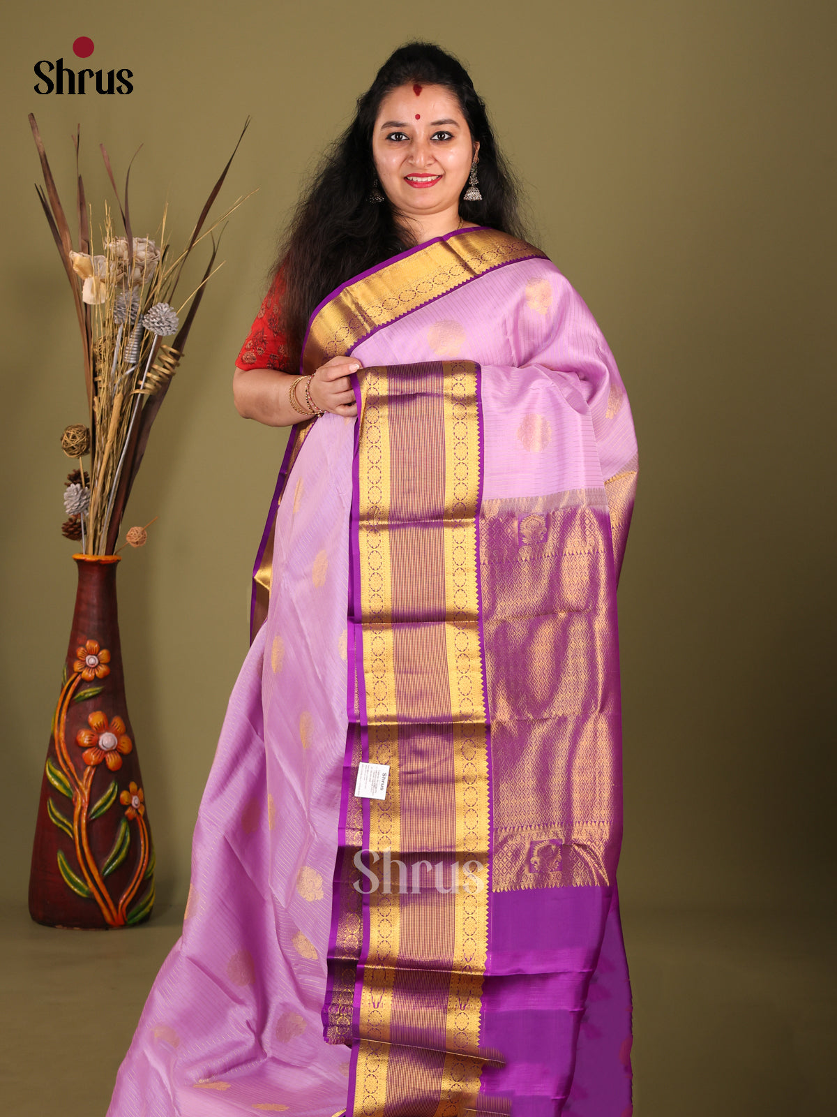 DHS14064-Kanchipuram-halfpure - Shop on Shrus.com