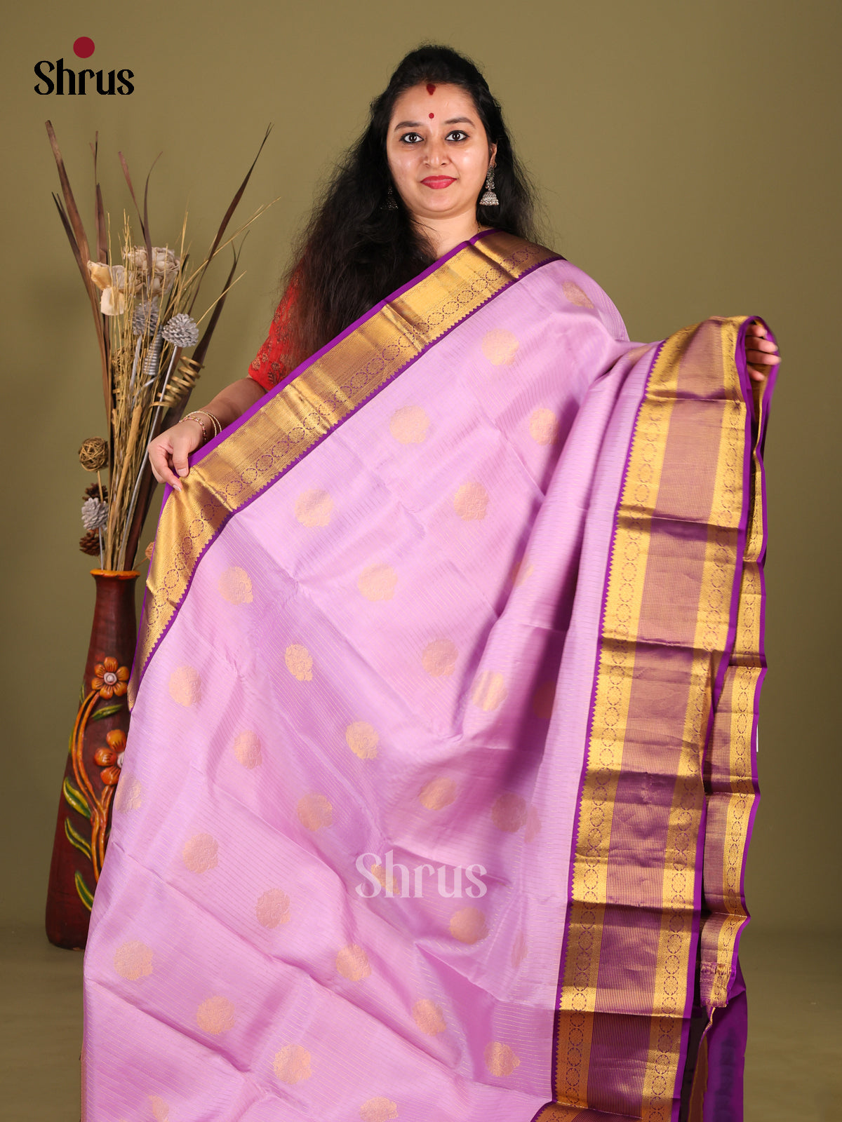 DHS14064-Kanchipuram-halfpure - Shop on Shrus.com