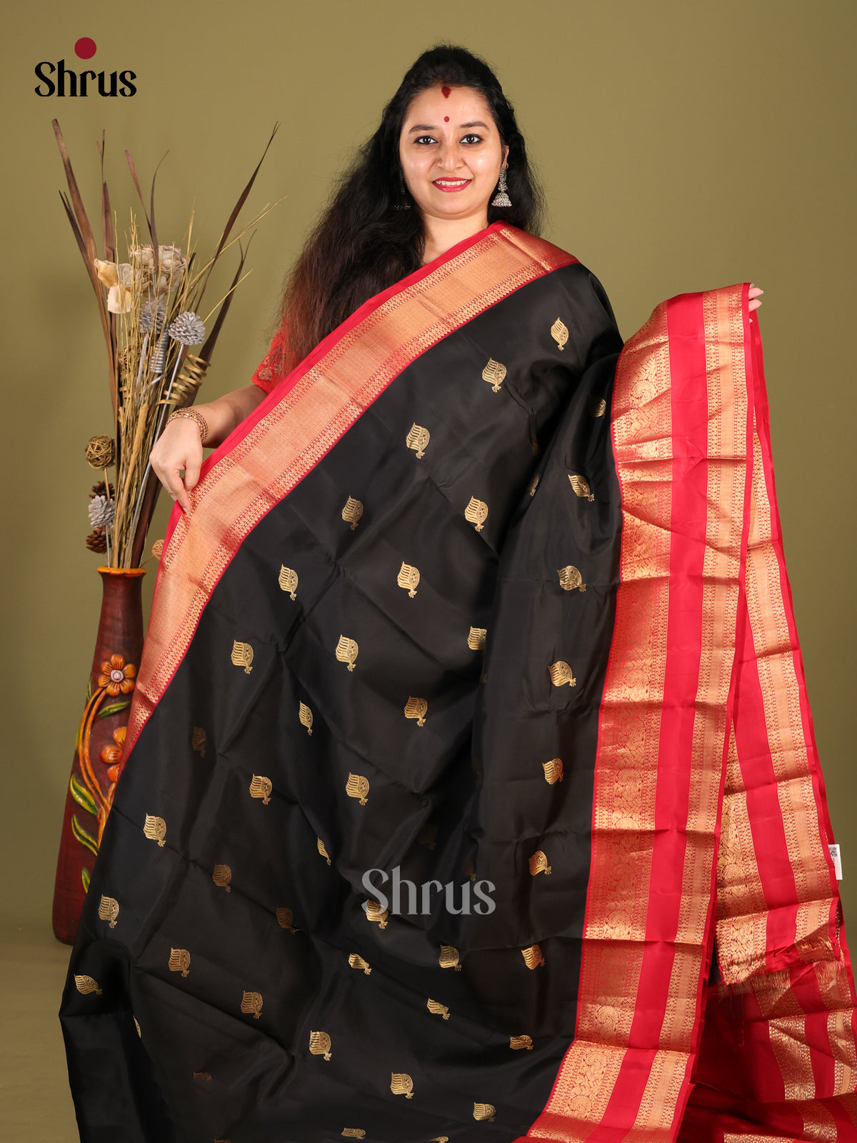 DHS14067-Kanchipuram-halfpure - Shop on Shrus.com