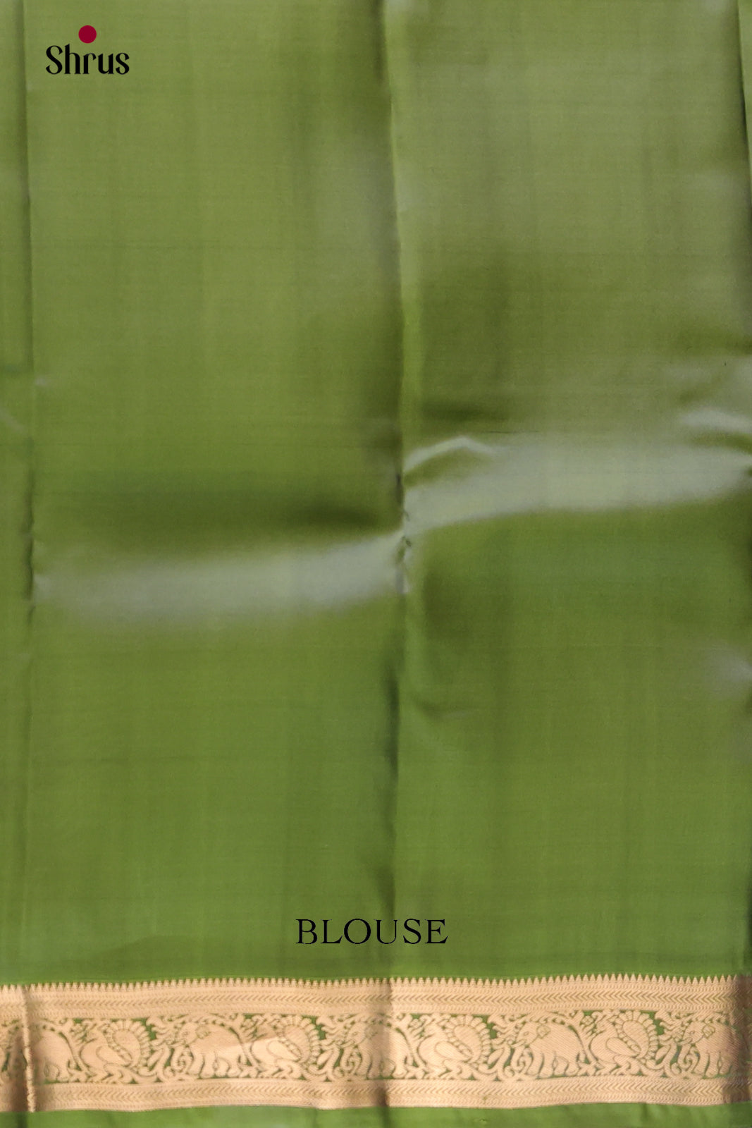 Maroon and green Kanchipuram halfpure -2