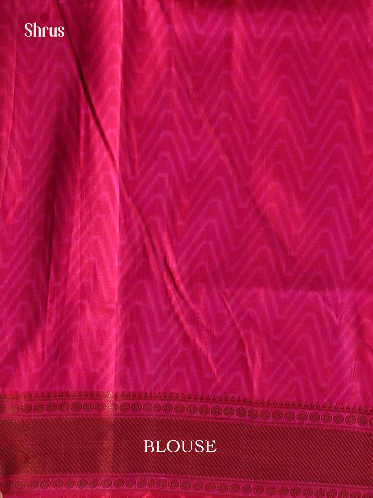 dark pink semi patola saree -1