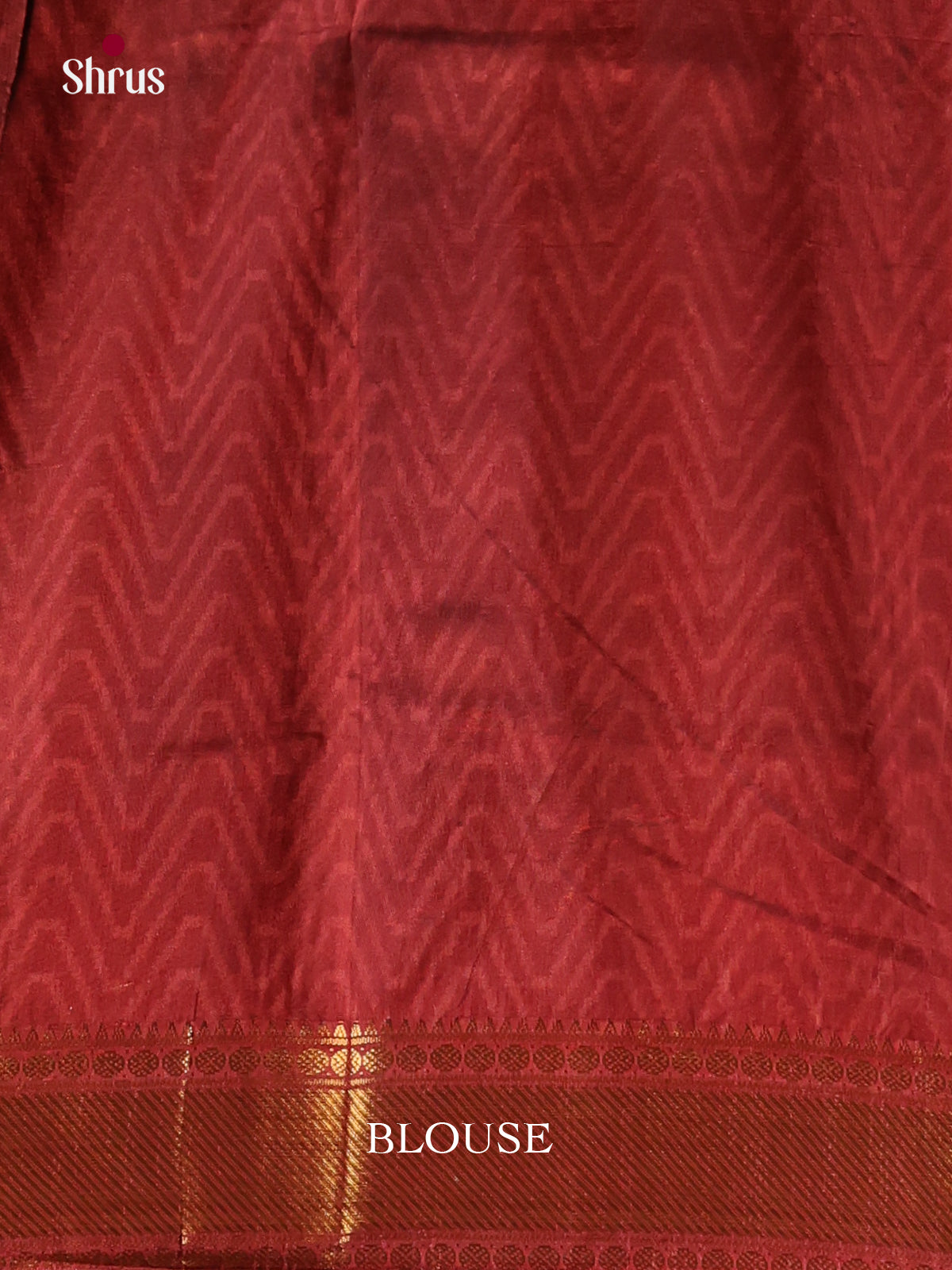 black with red zari semi patola saree -1