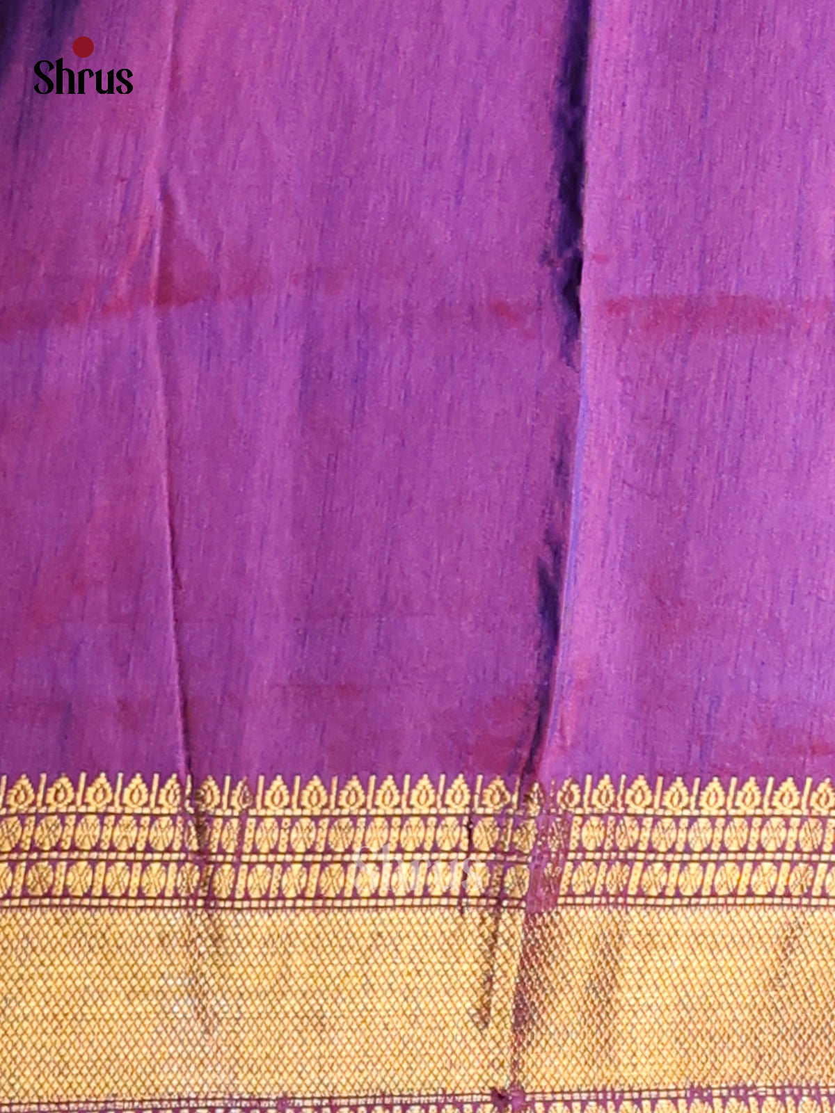 Pink & Purple - Semi Patola Saree -1