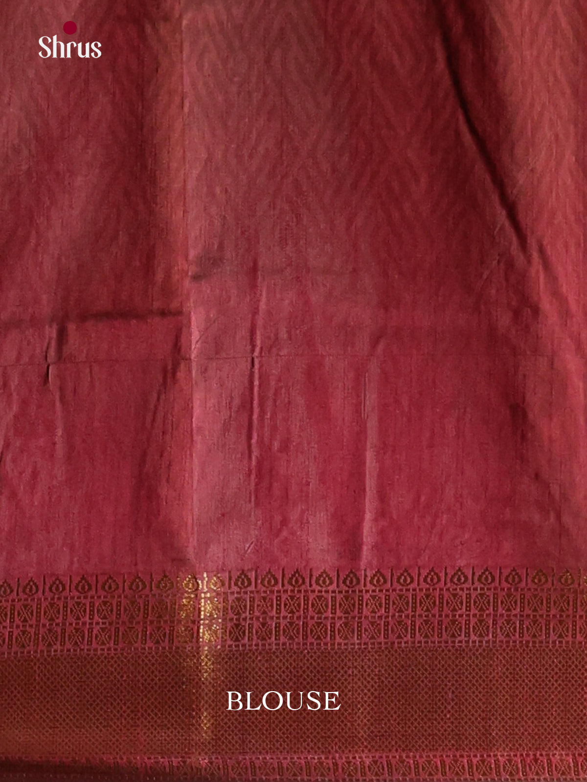 Red and brown Semi Patola Saree -1