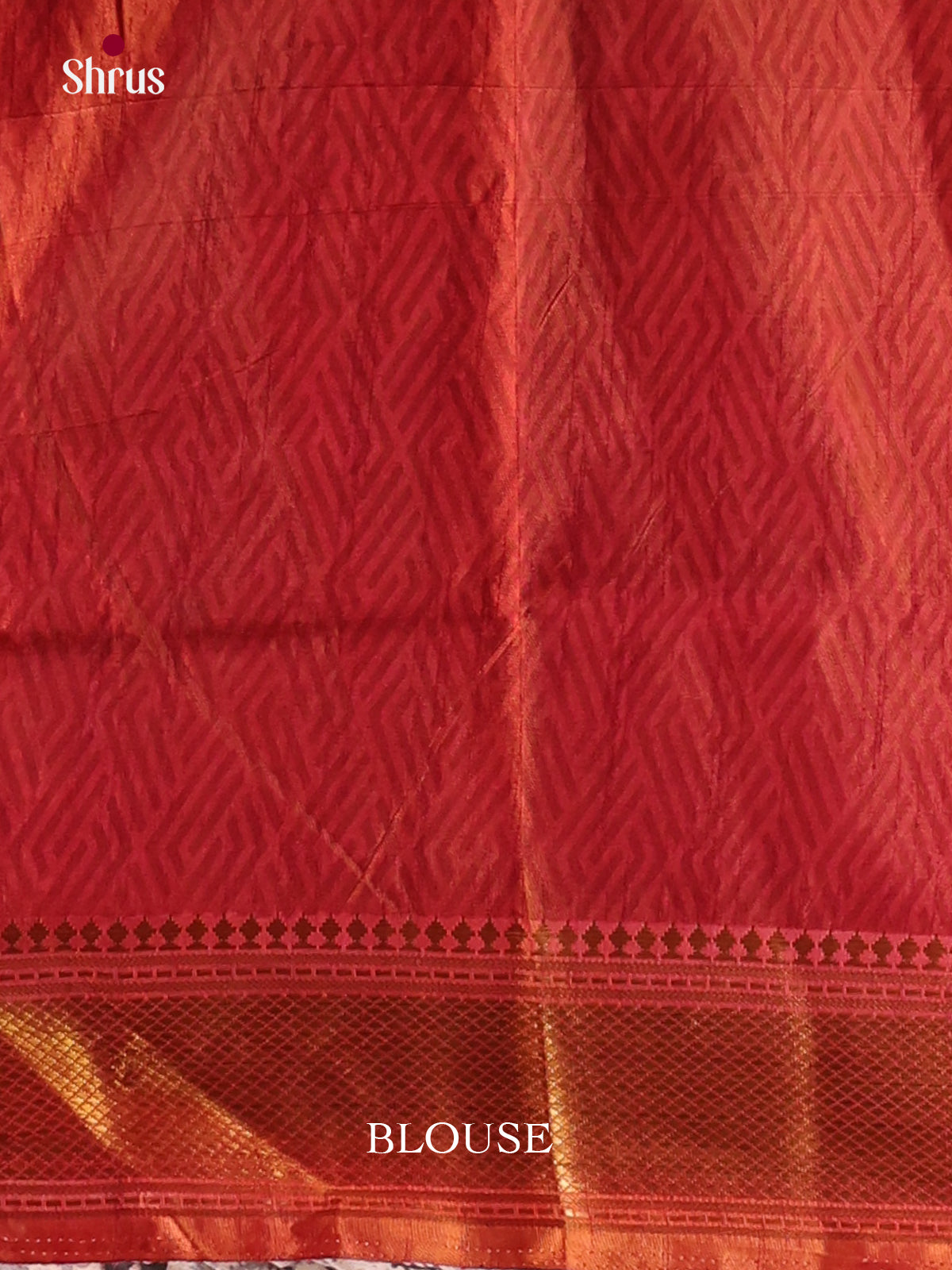 orange green brown semi patola saree -1