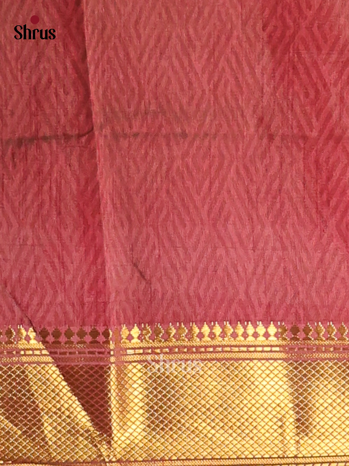 Green & Brown - Semi Patola Saree -1