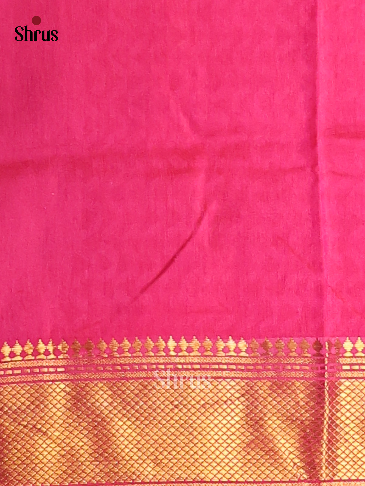 Pink - Semi Patola Saree -1