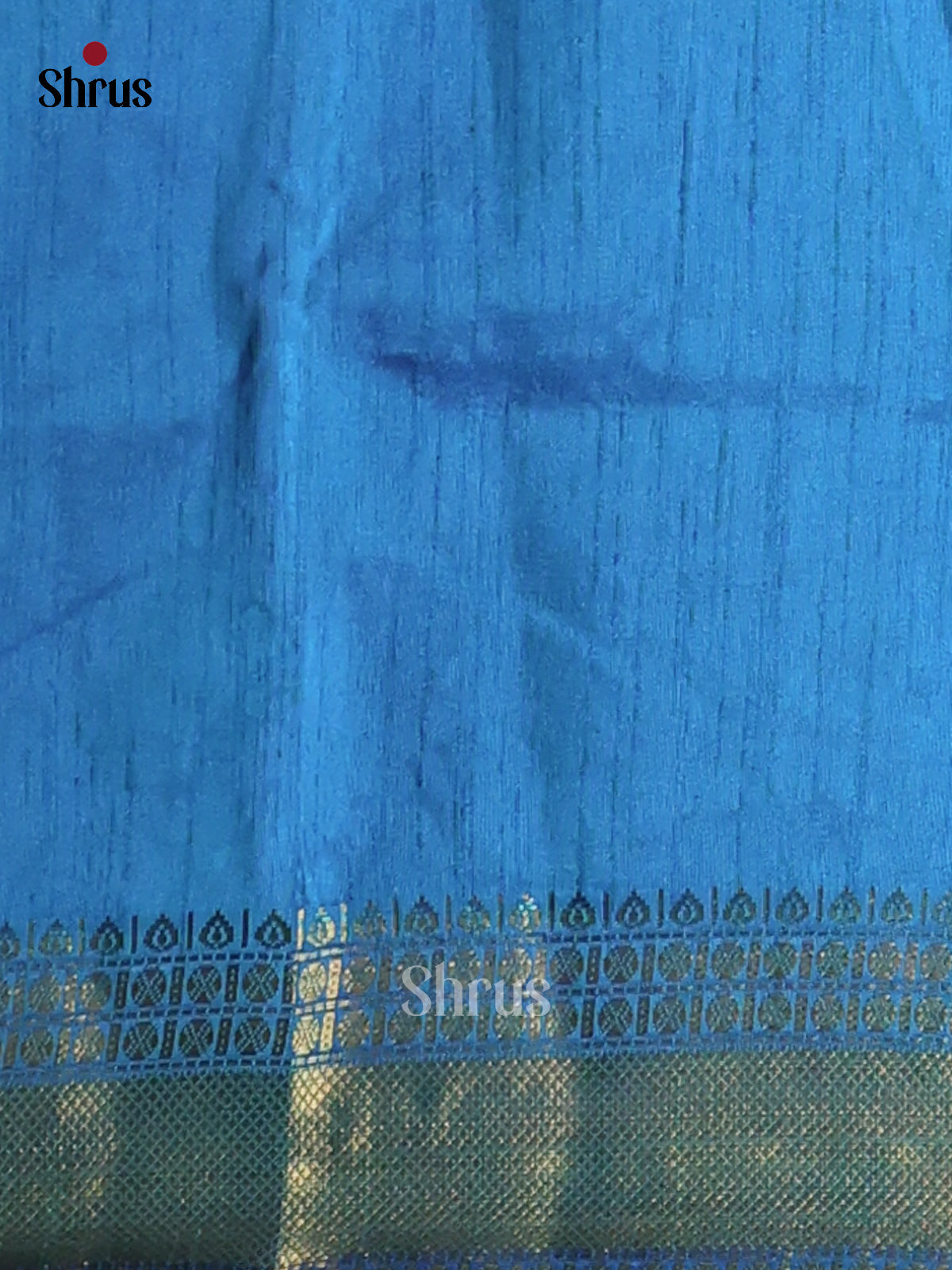 Green & Blue - Semi Patola Saree -1