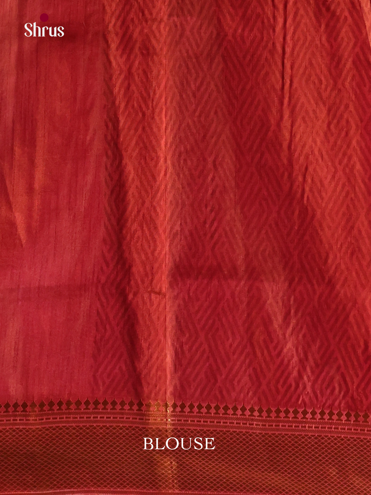 orange and red semi patola saree -1