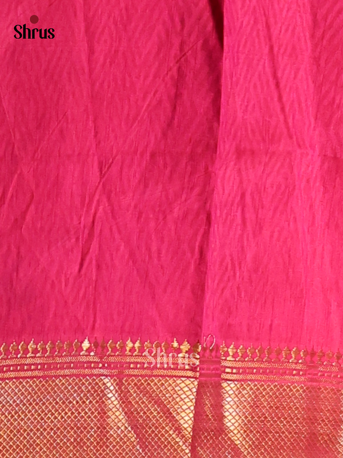 Purple & Pink - Semi Patola Saree -1