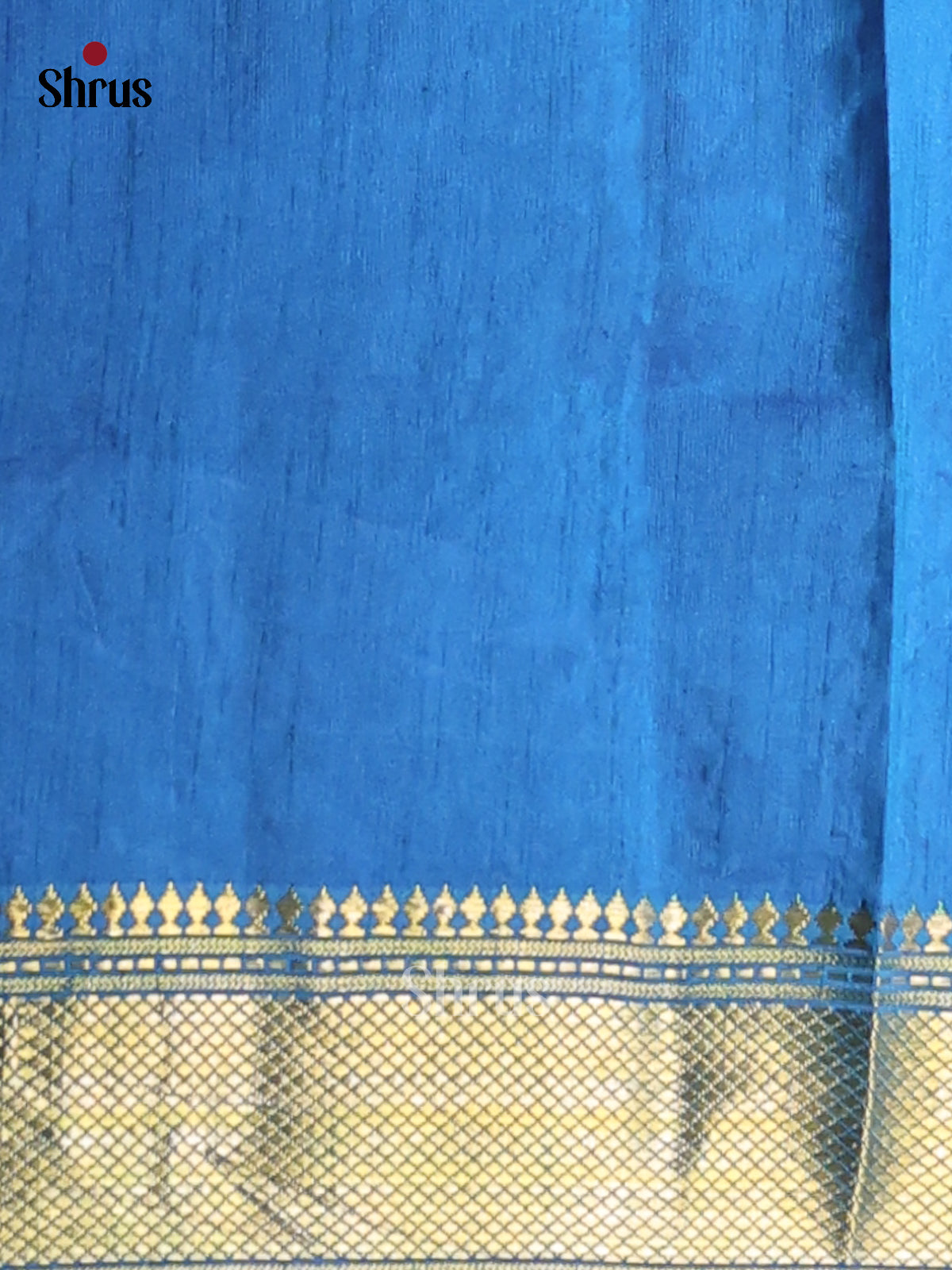 Green & Blue - Semi Patola Saree -1