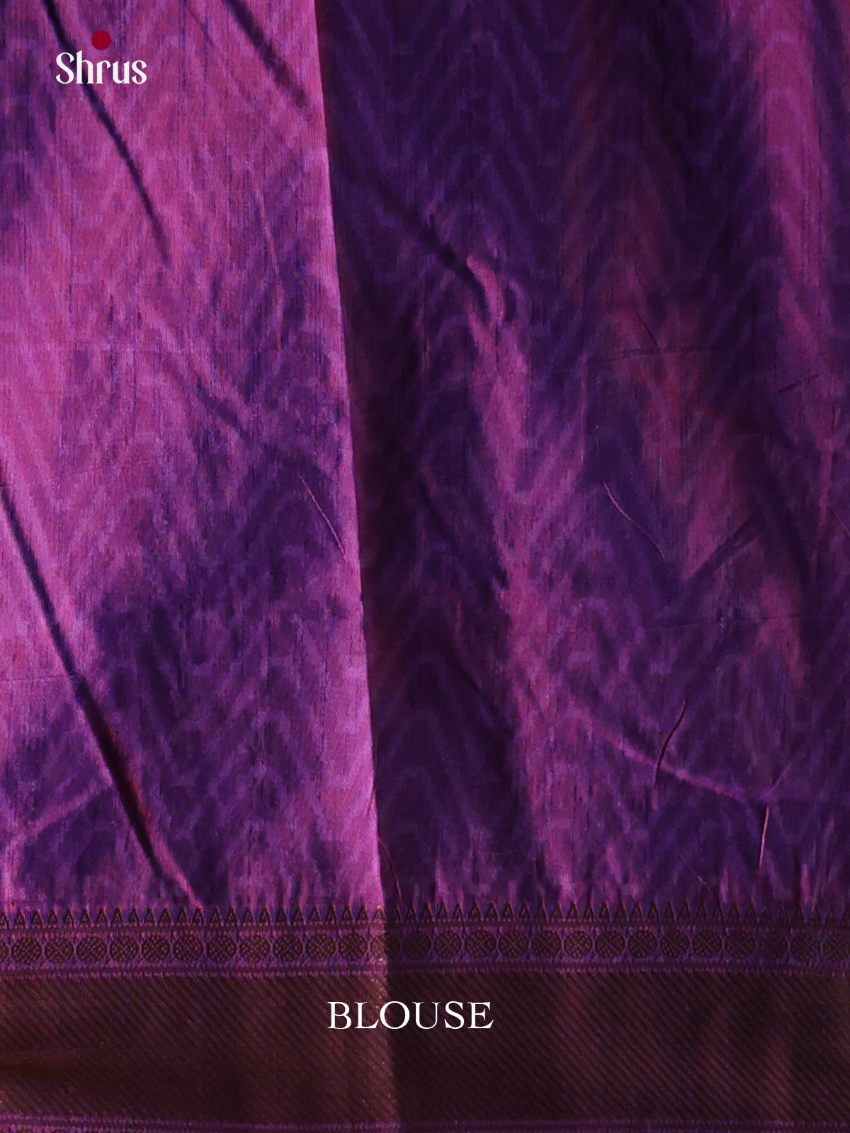 pink and purple designed semi patola saree -1