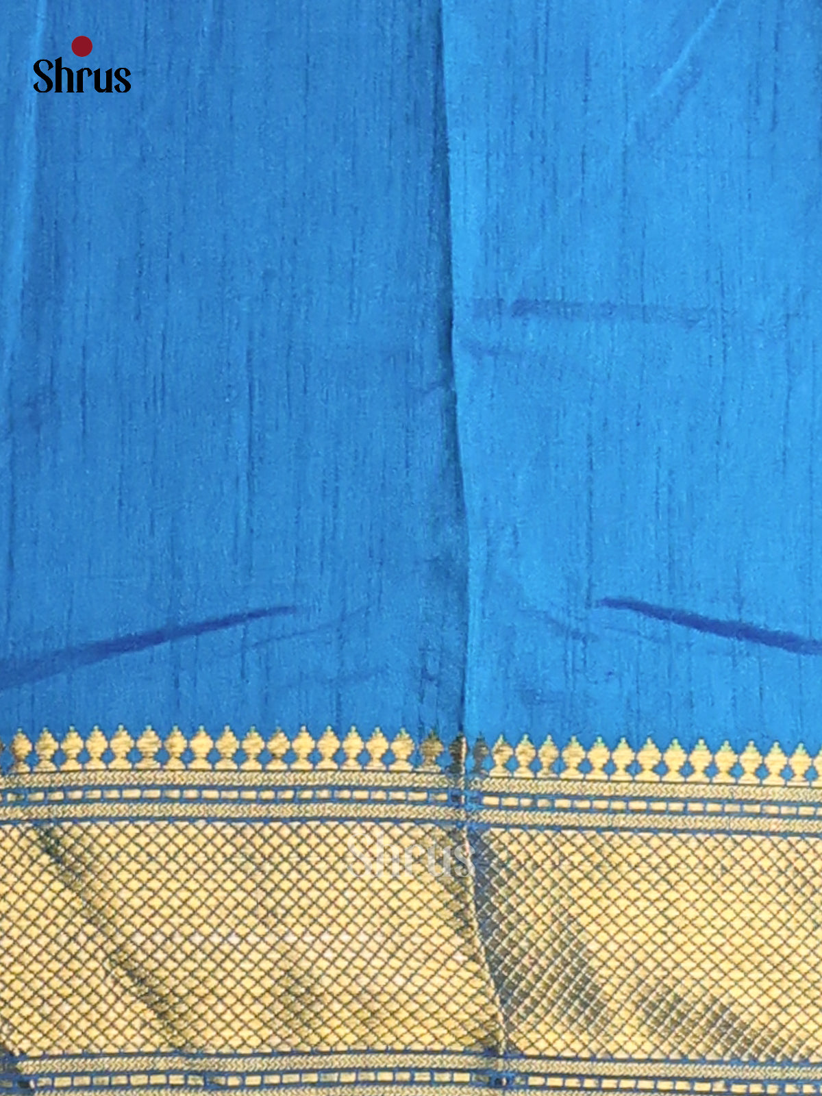 Blue & Teal - Semi Patola Saree -1