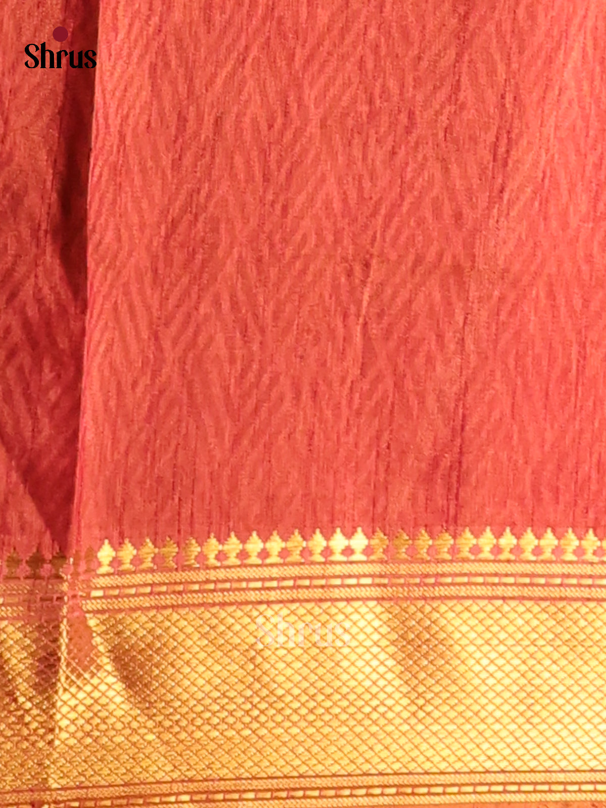 Mustard & Orange- Semi Patola Saree - Shop on Shrus.com
