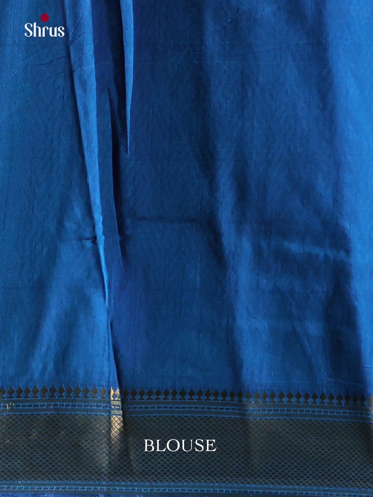 sky blue with zari semi patola saree -1