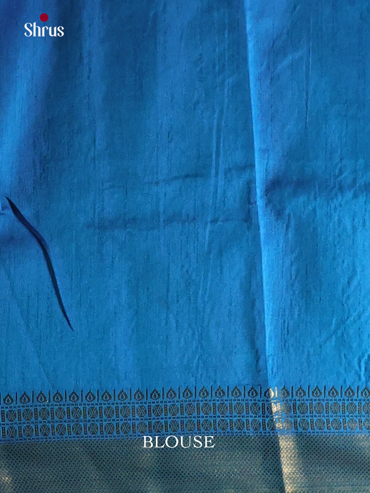 blue with purple and blue zari semi patola saree -1
