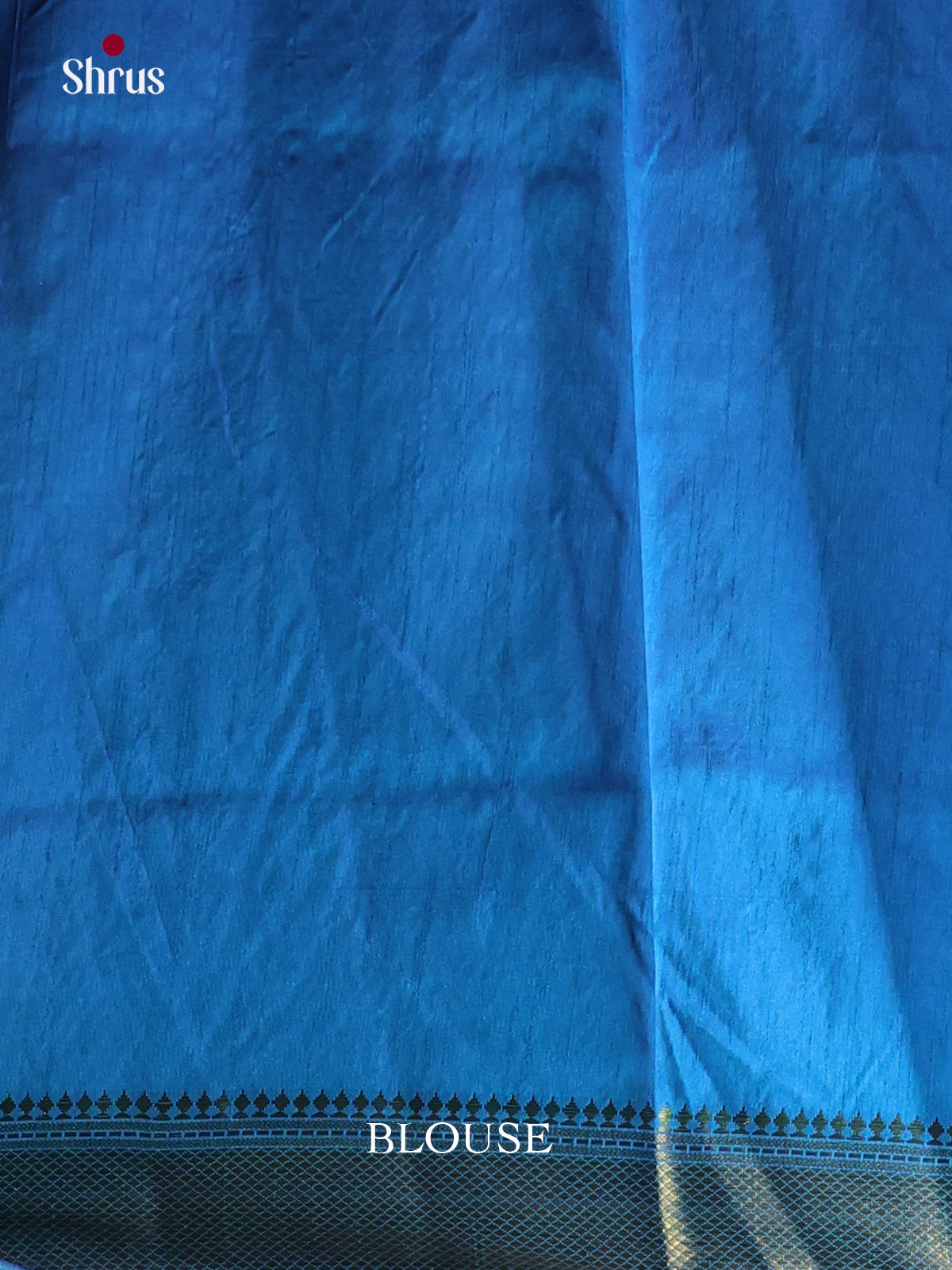 blue elephant design semi patola saree -1