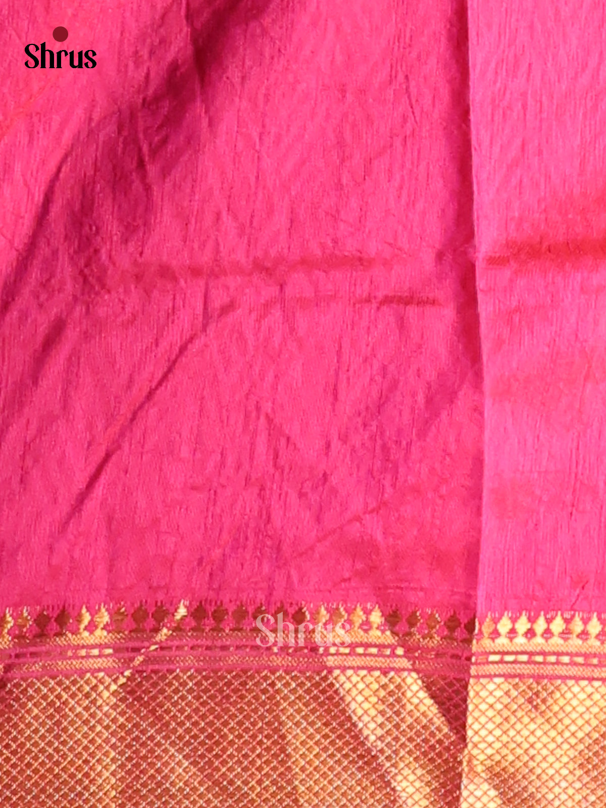 Purple & Pink - Semi Patola Saree -1