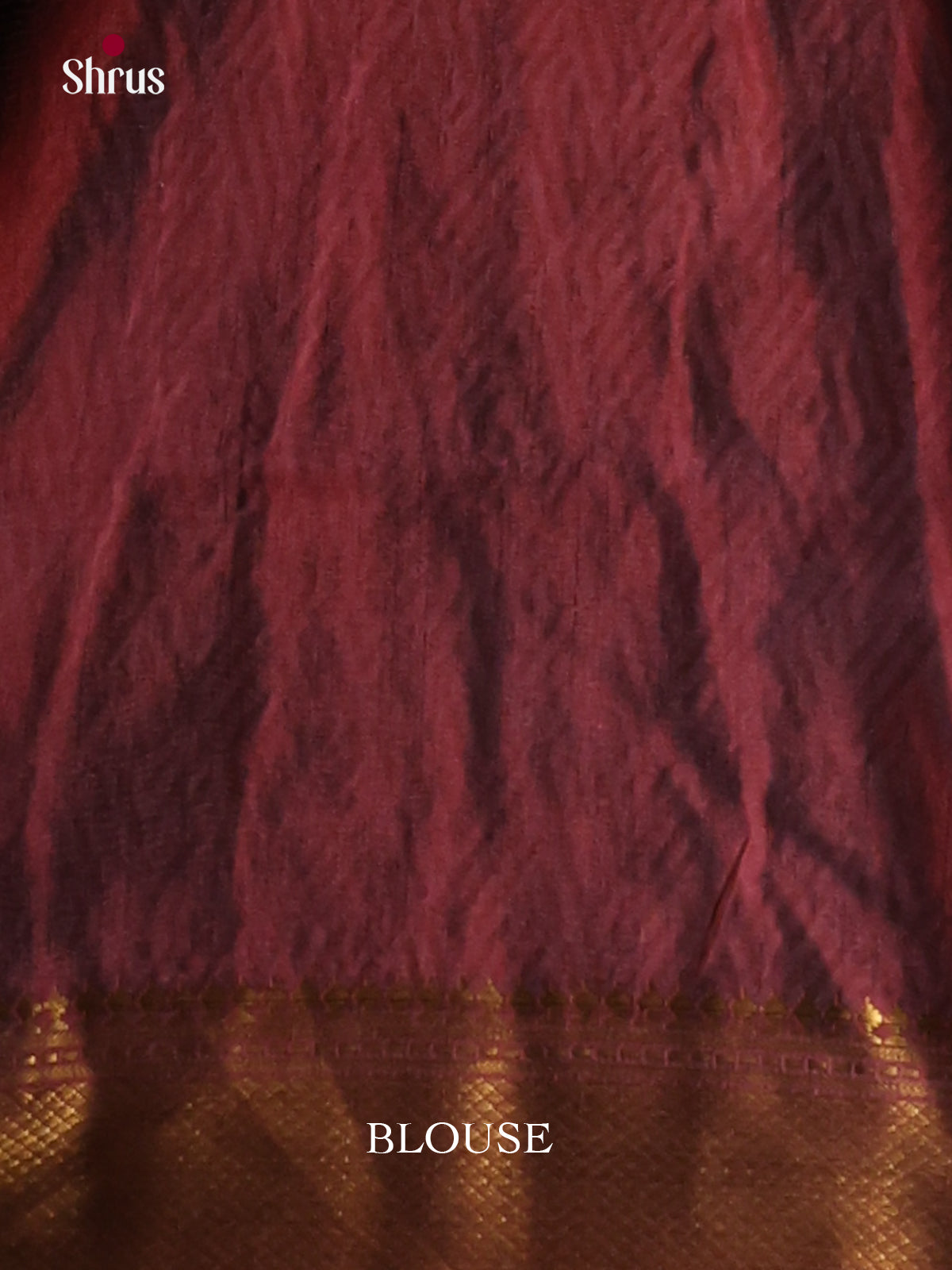 dark red semi patola saree -1