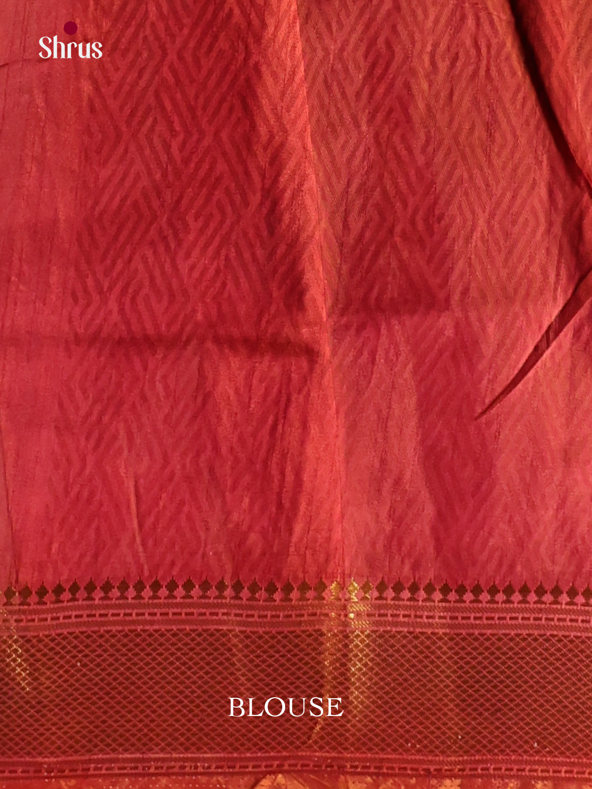 orange green red semi patola saree -1