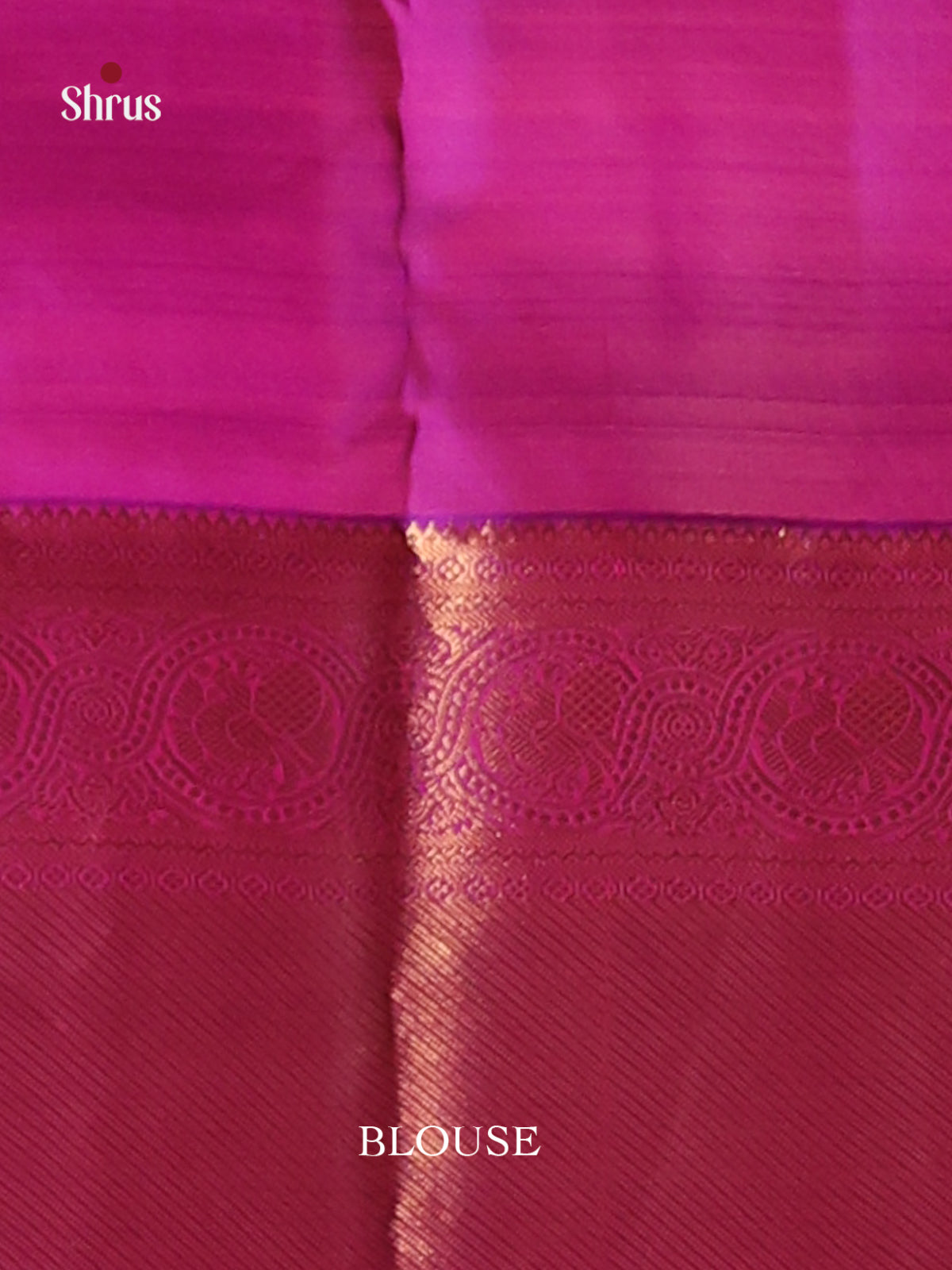 Pink & Purple- Kanchipuram-halfpure Saree - Shop on Shrus.com
